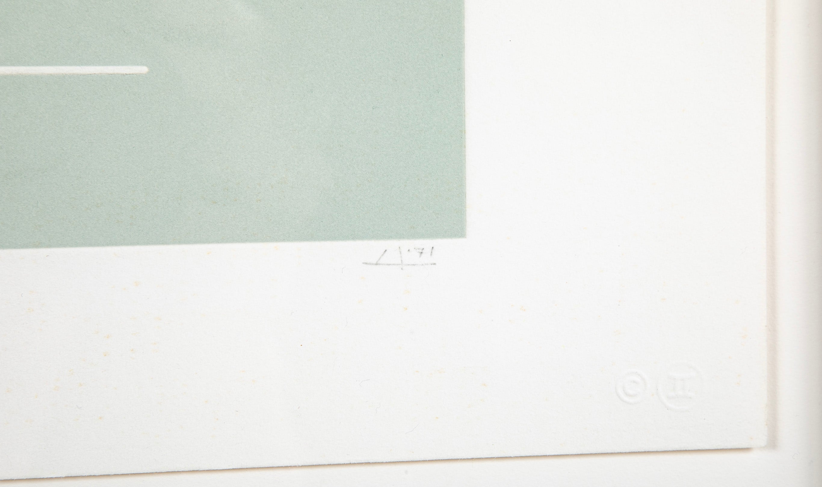 Josef Albers, "White Embossing on Gray IV"