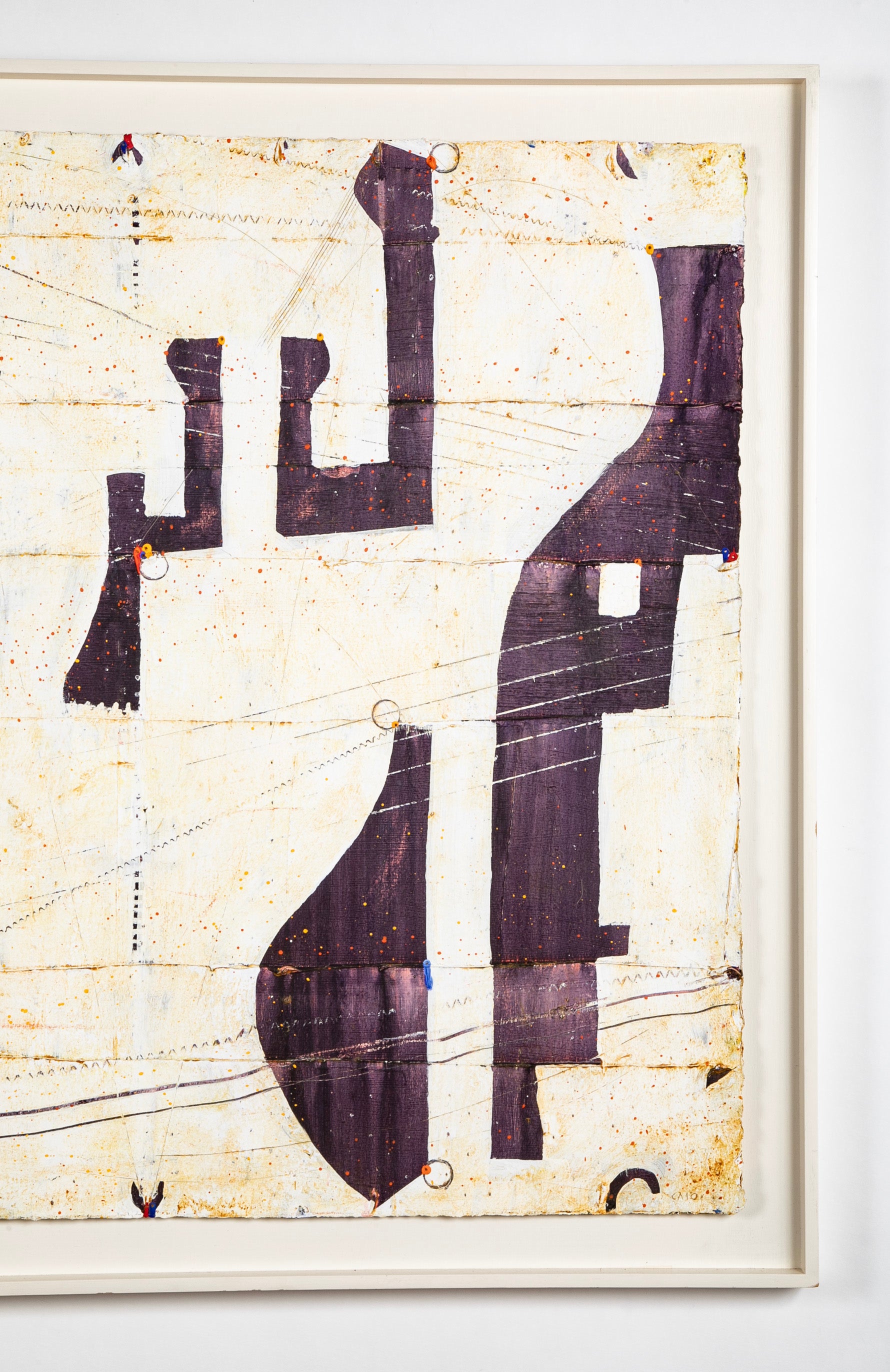"Fifth Street Painting PO1.4" Gouache on Paper by Caio Fonseca