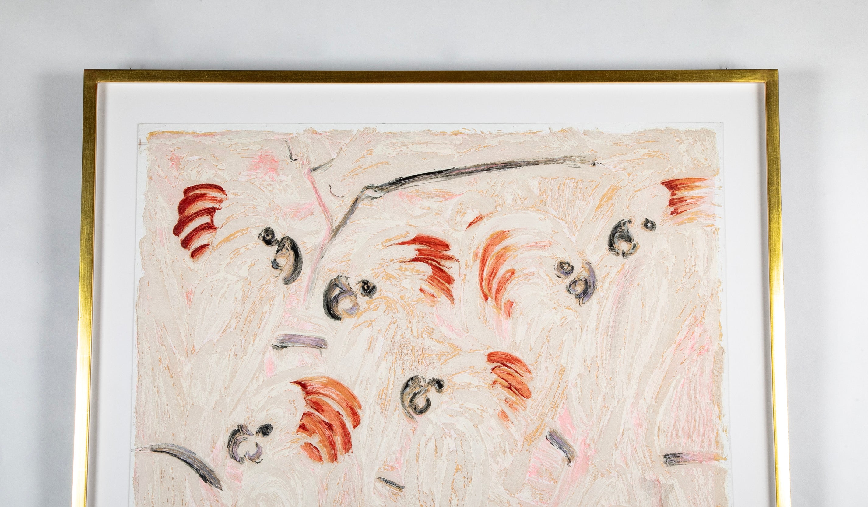 Hunt Slonem (b. Kittery ME, 1951) "Cockatoos" SIlkscreen