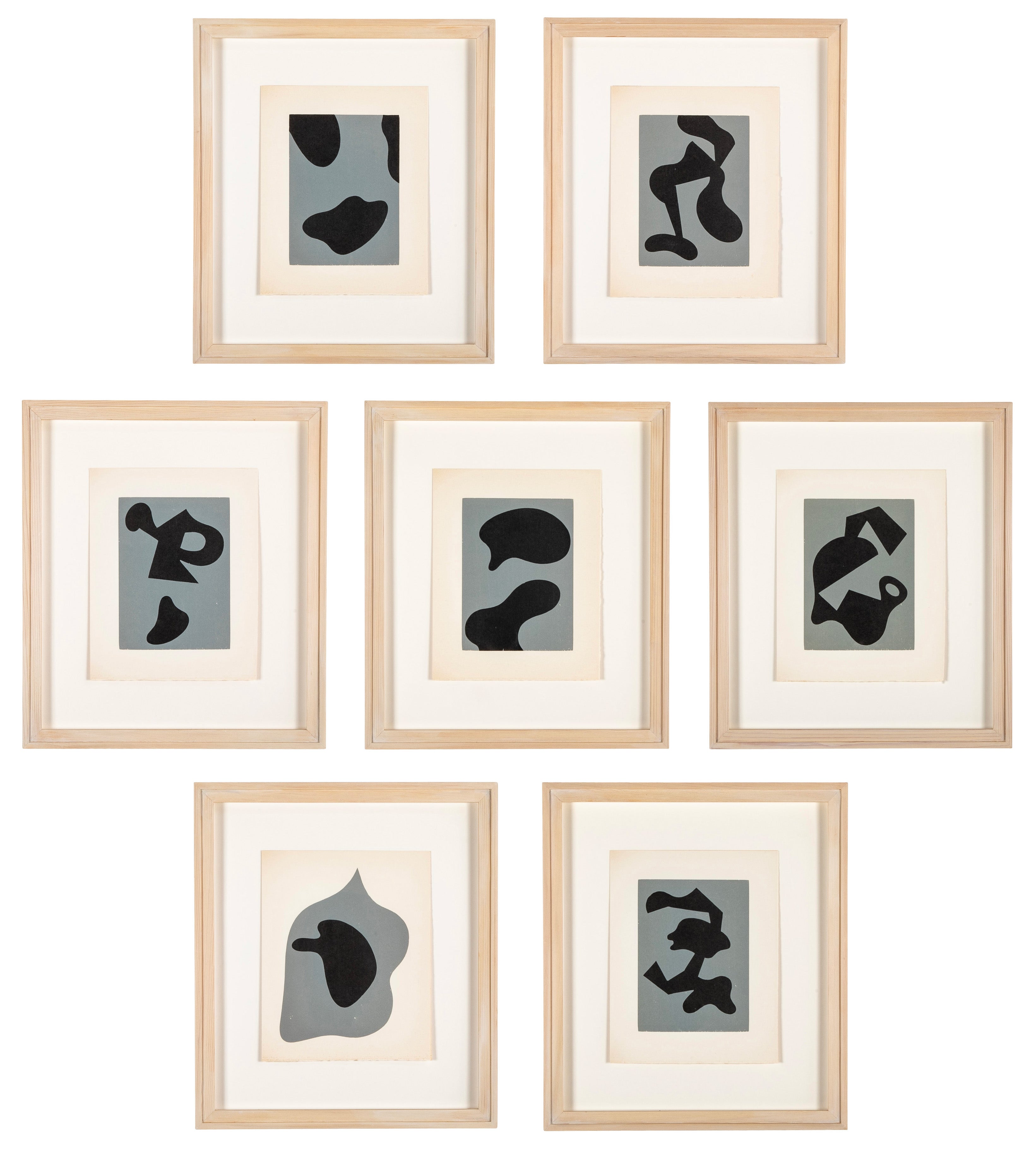 "Dreams & Projects" a Set of Seven Woodcuts by Jean Hans Arp