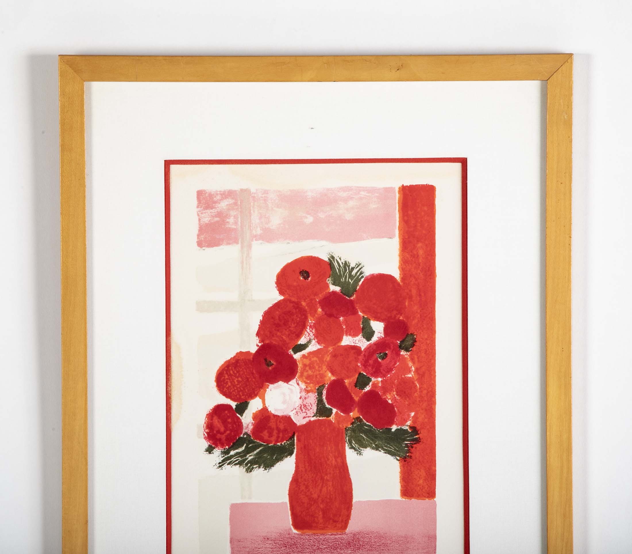 "Bouquet of Flowers" Lithograph by Bernard Cathelin