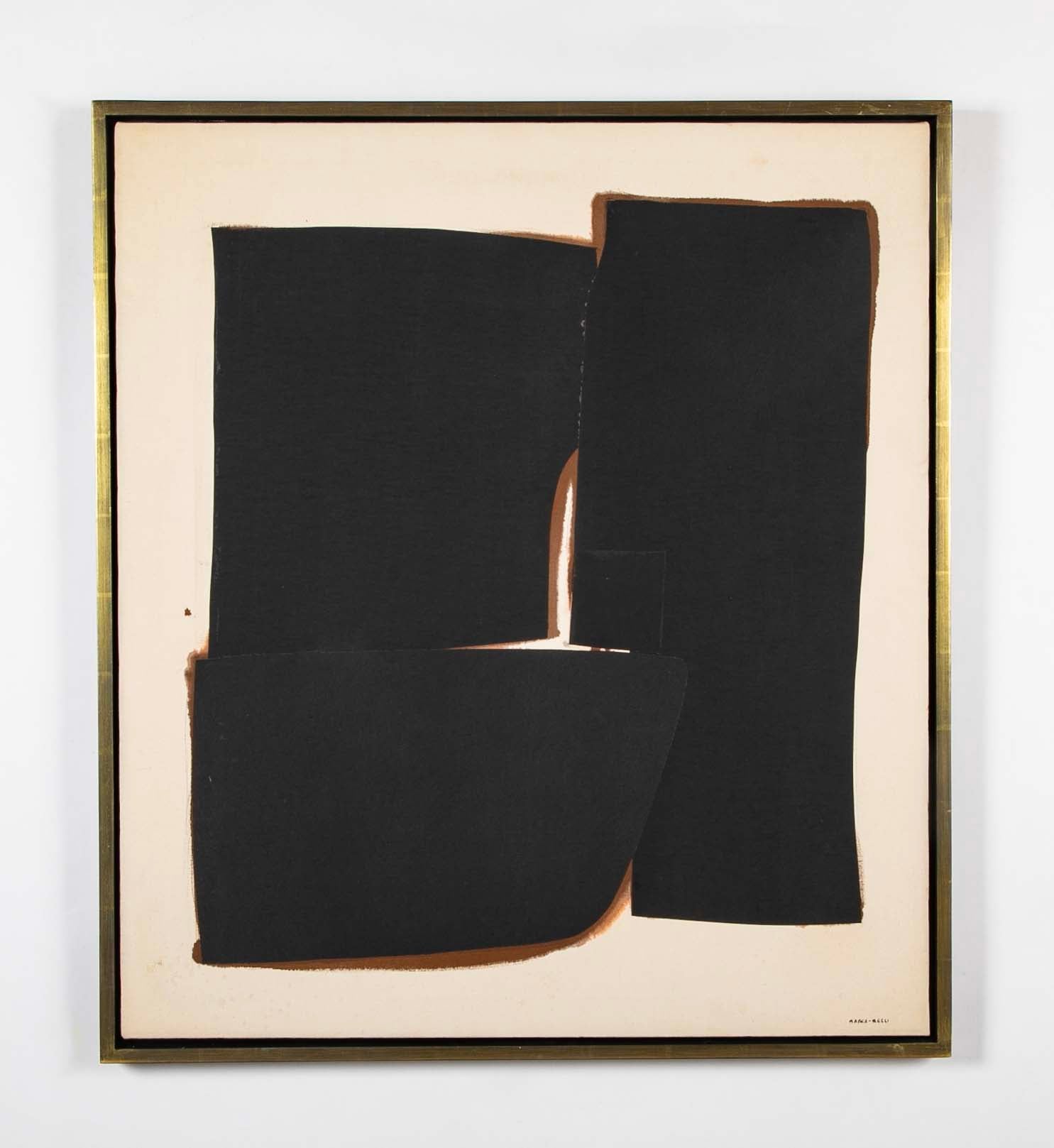 Conrad Marca-Relli Oil & Paper Collage on Canvas