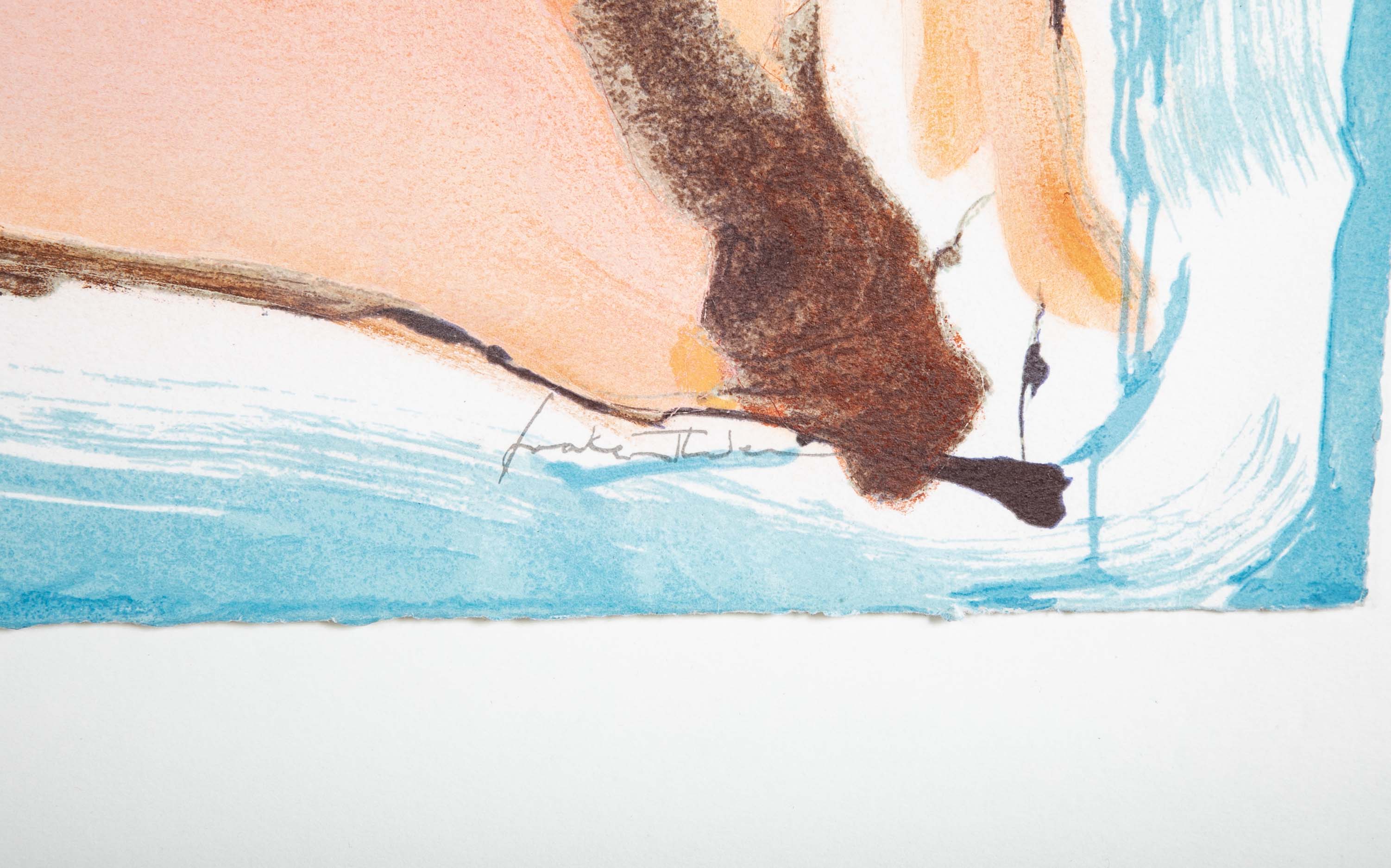 "Flirt" Screen Print in Colors by Helen Frankenthaler