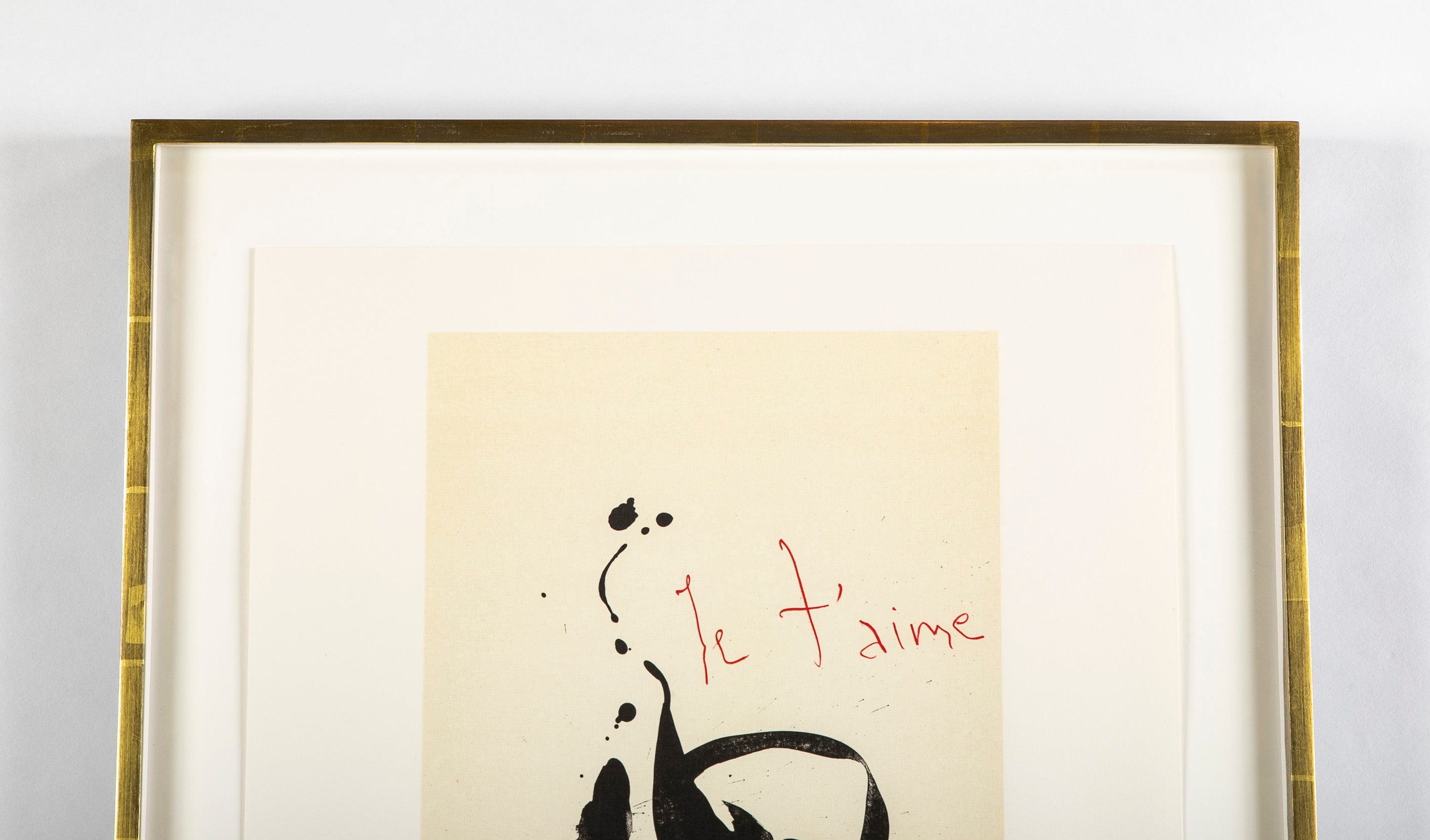 Robert Motherwell Lithograph "Je t'Aime"