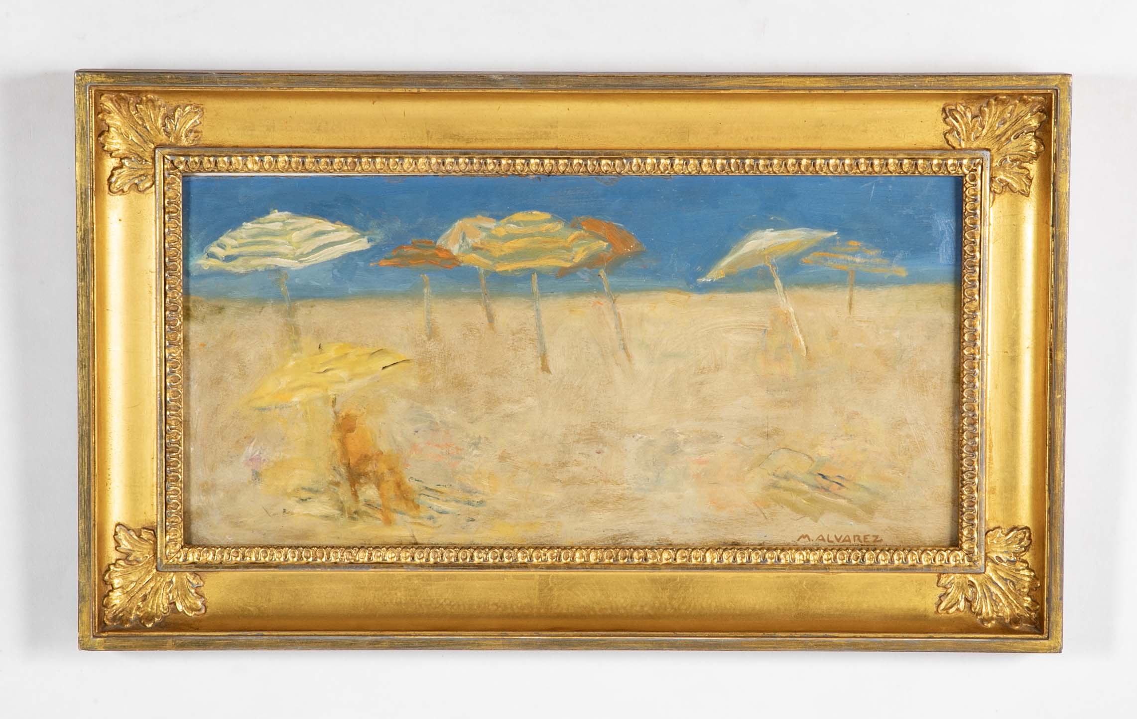 Oil on Board Painting by Mabel Alvarez