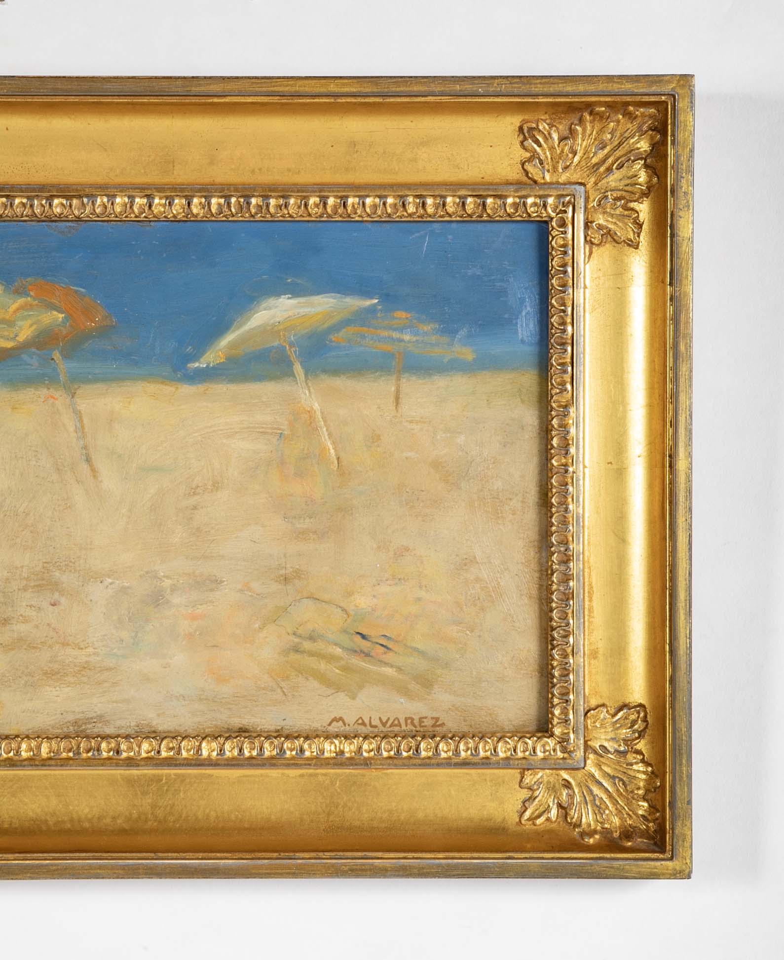 Oil on Board Painting by Mabel Alvarez