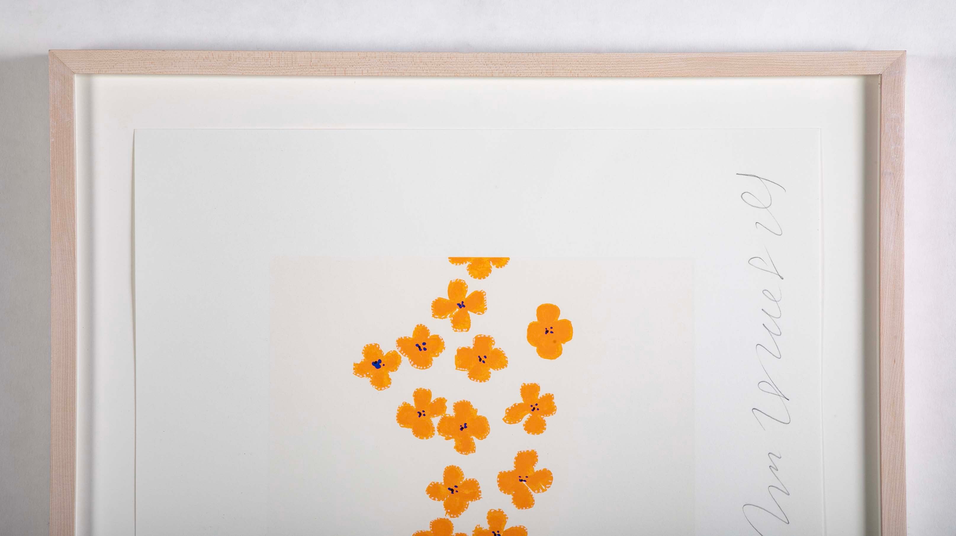 "Wallflowers" Serigraph of Flowers by Donald Sultan