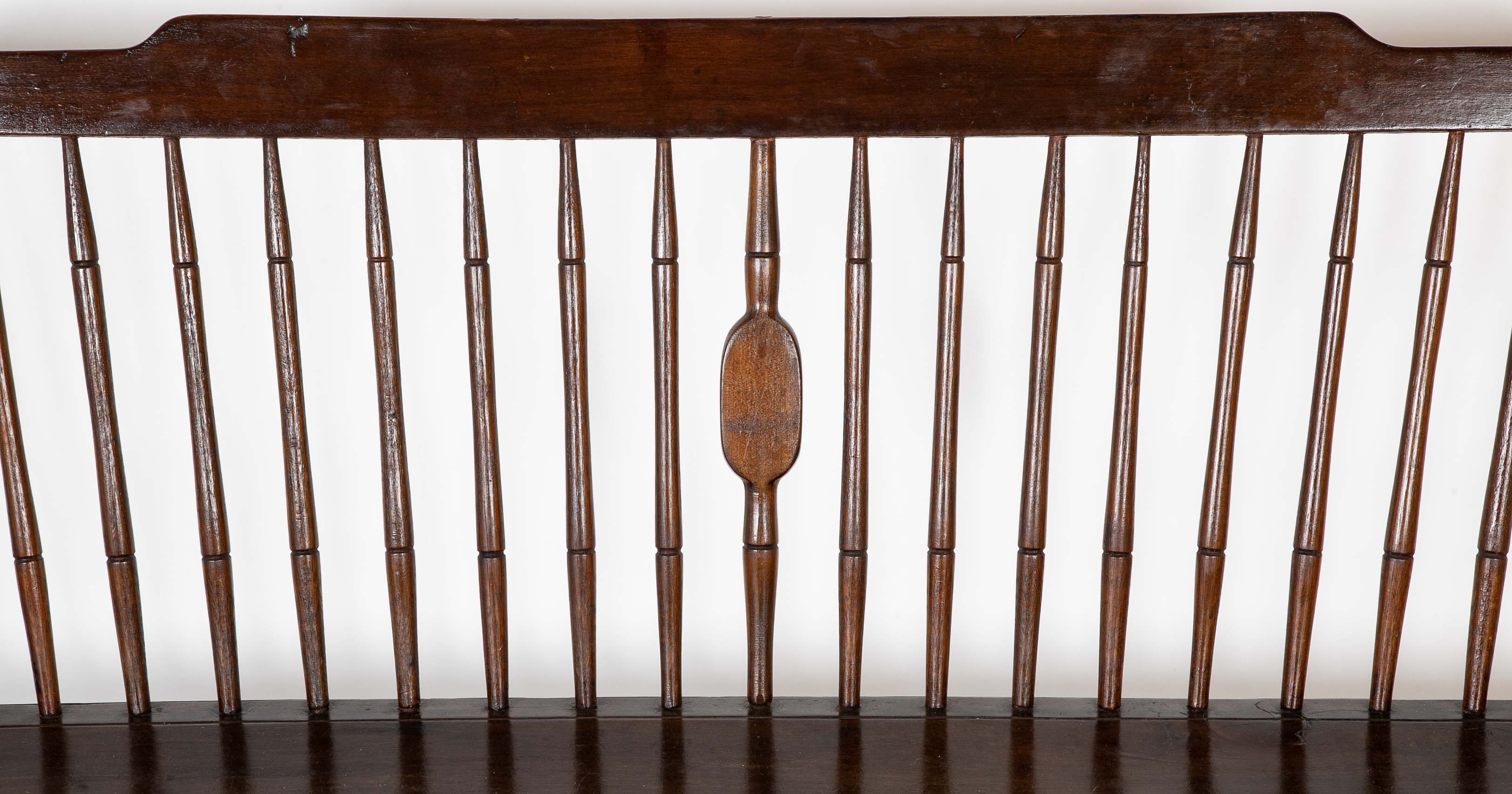 Windsor Bench with Wide Plank Seat