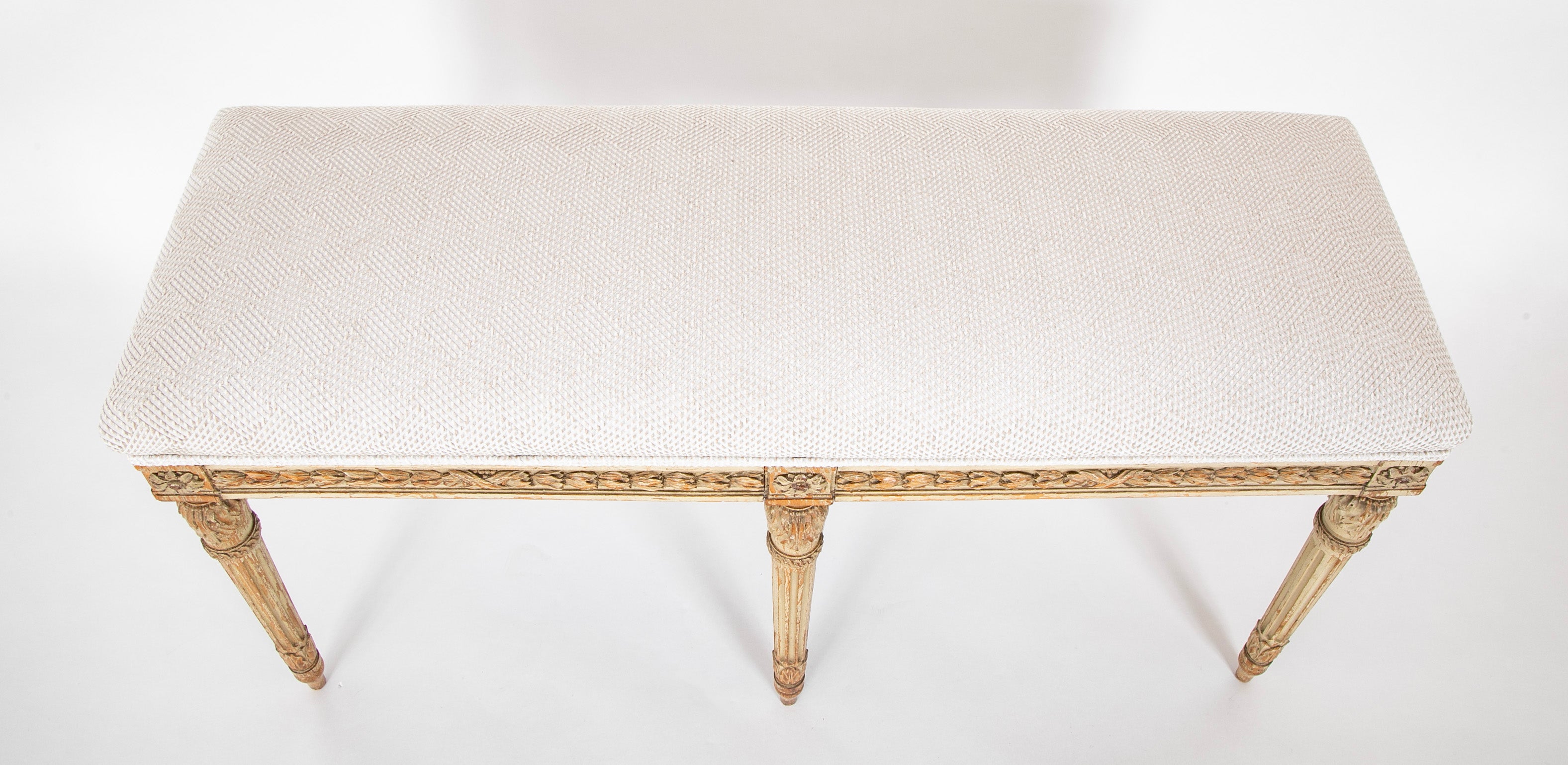 A Louis XVI Style Beechwood Bench