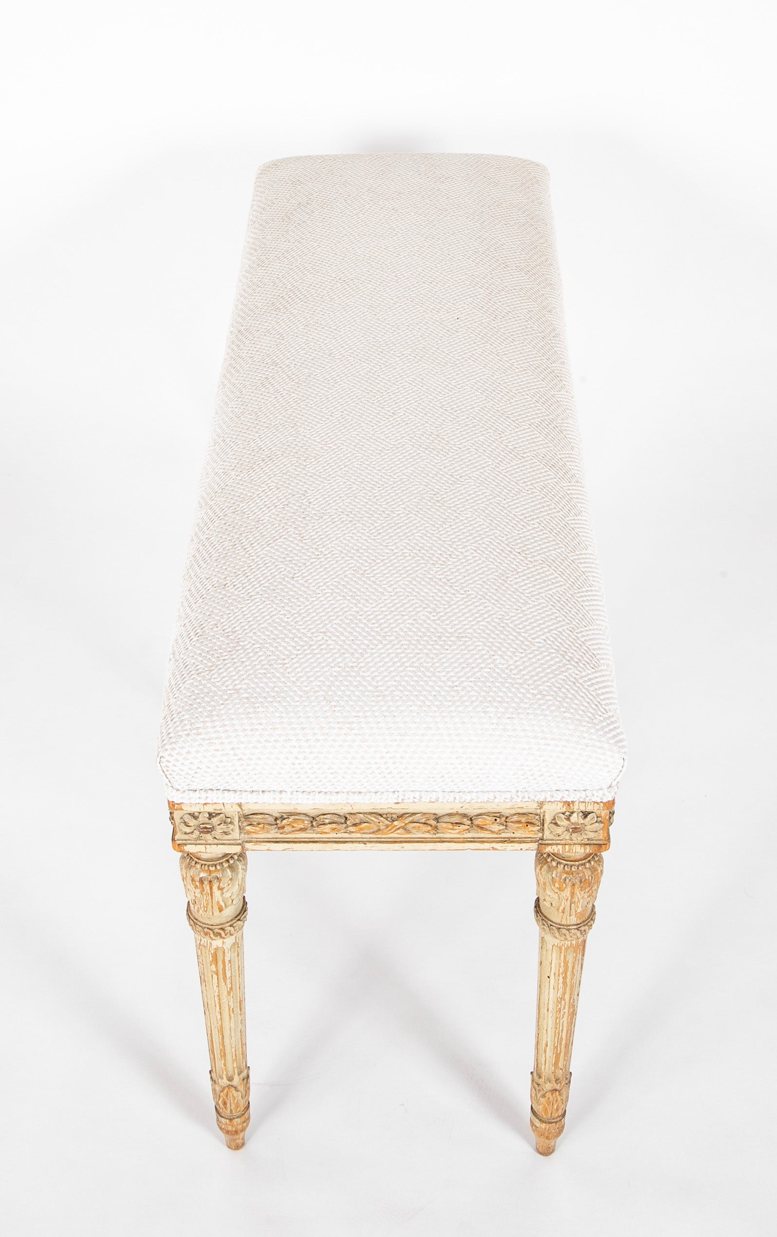 A Louis XVI Style Beechwood Bench