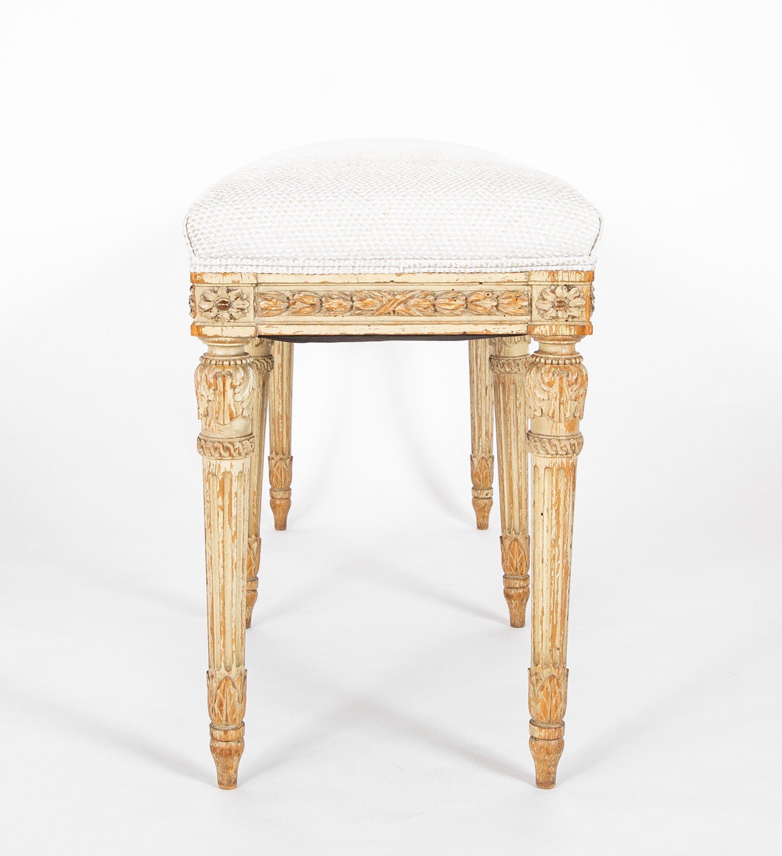 A Louis XVI Style Beechwood Bench