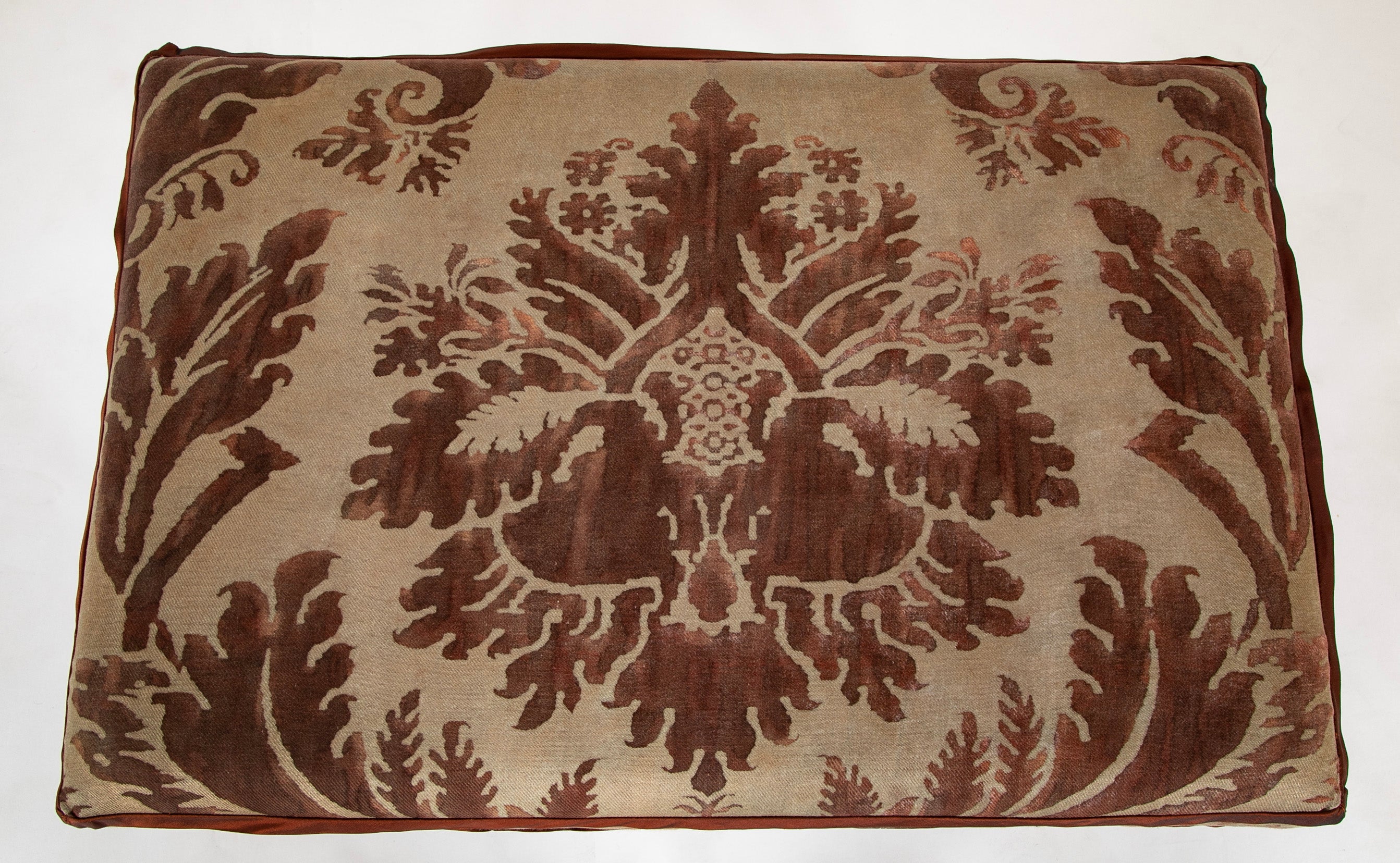 A Fortuny Upholstered Bench by Marc Bankowsky
