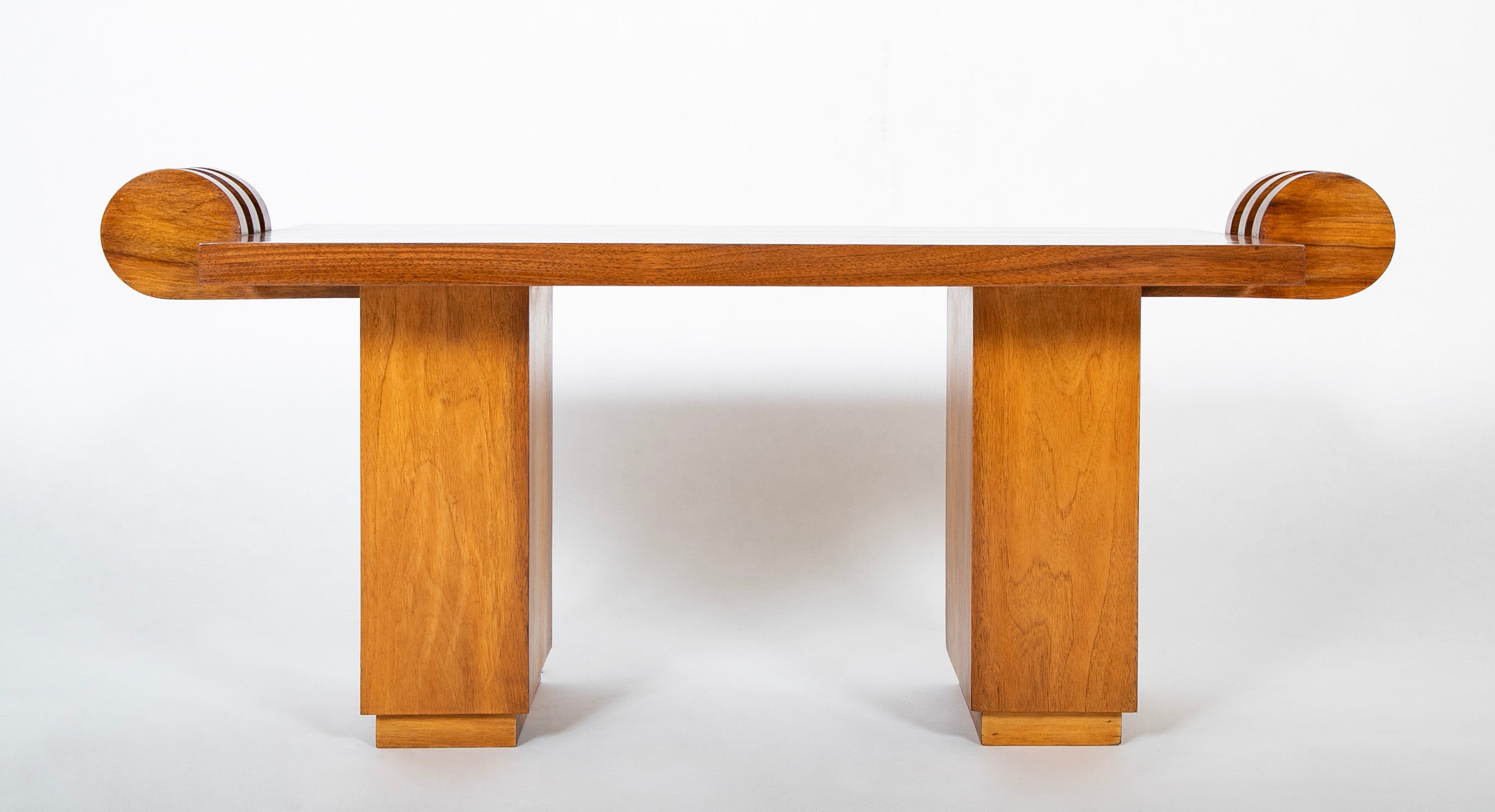 Rectangular Low Table in Walnut Veneer
