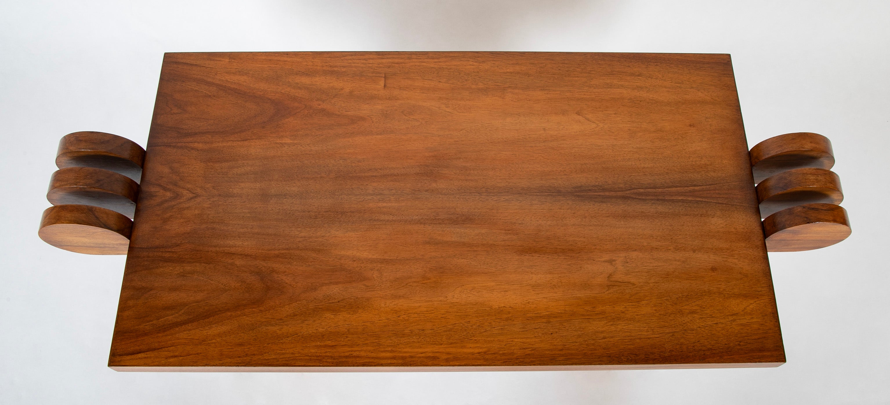 Rectangular Low Table in Walnut Veneer