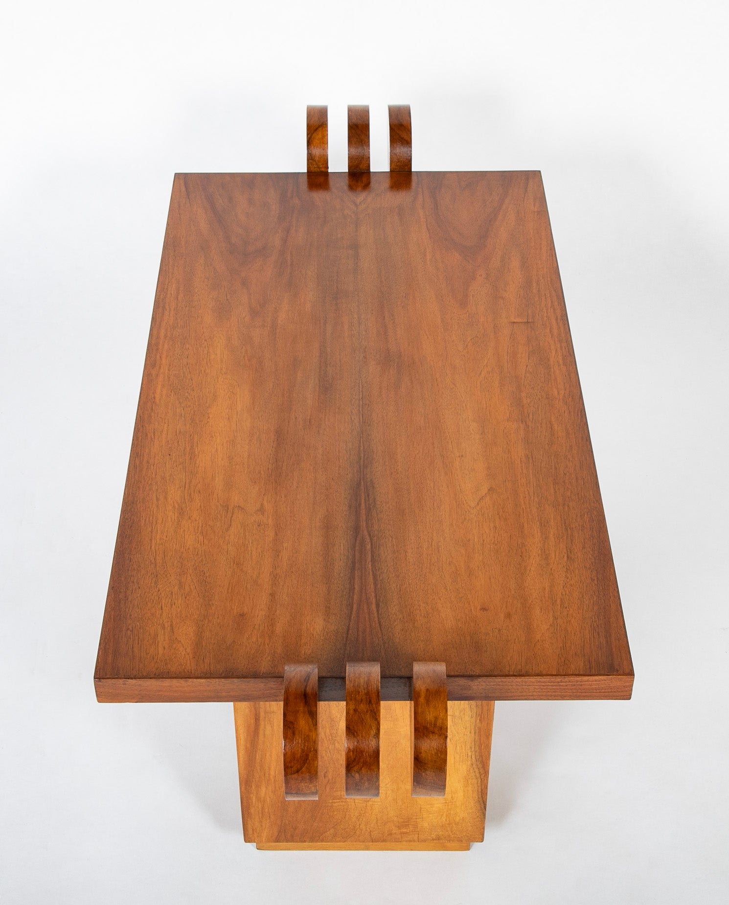 Rectangular Low Table in Walnut Veneer