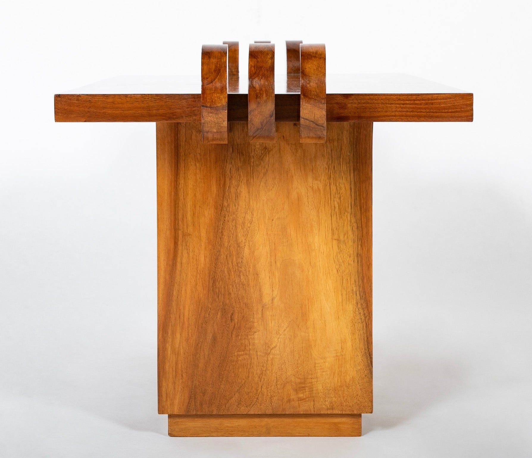Rectangular Low Table in Walnut Veneer