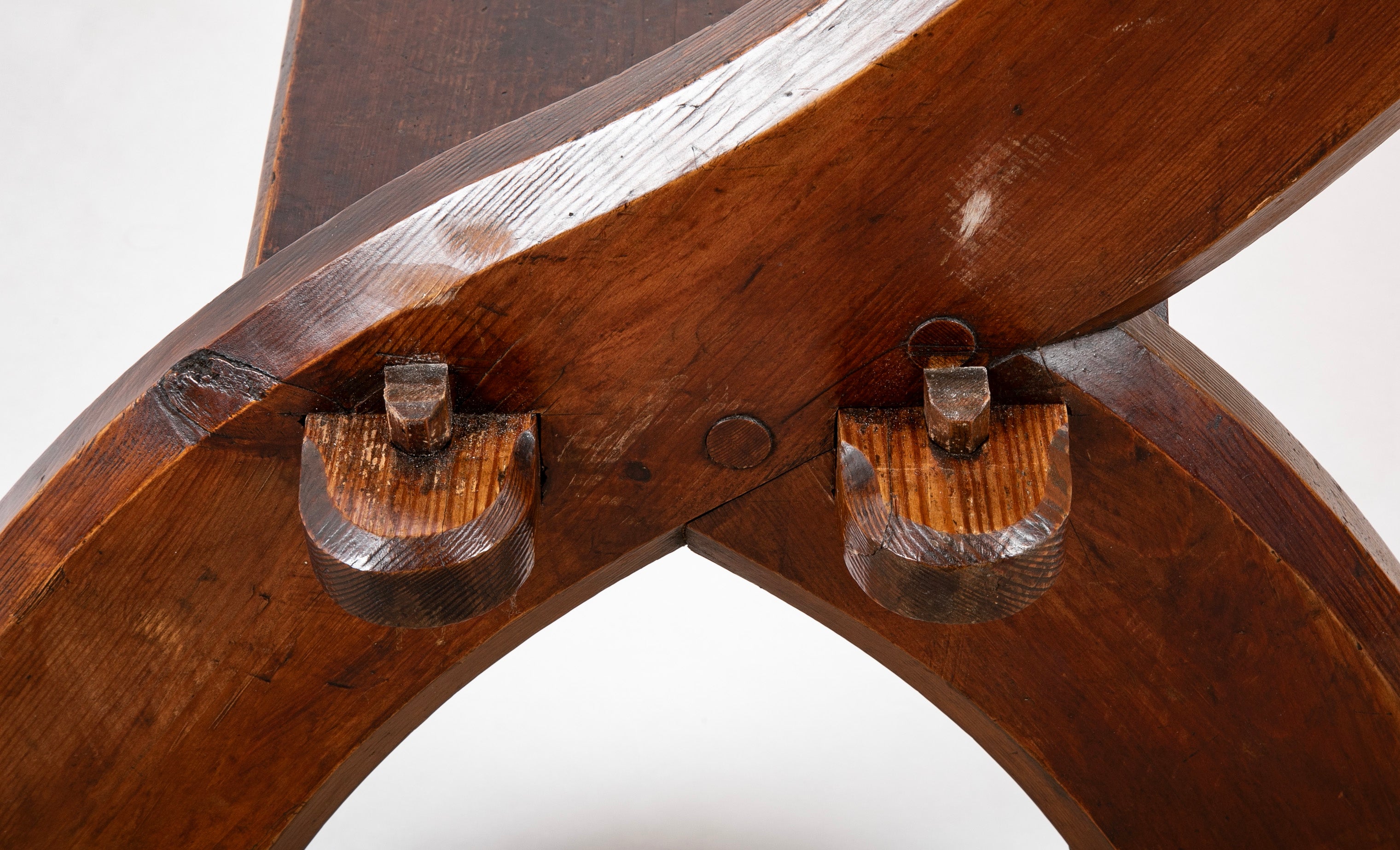 19th Century English Pine Bench with Back by E. W. Godwin