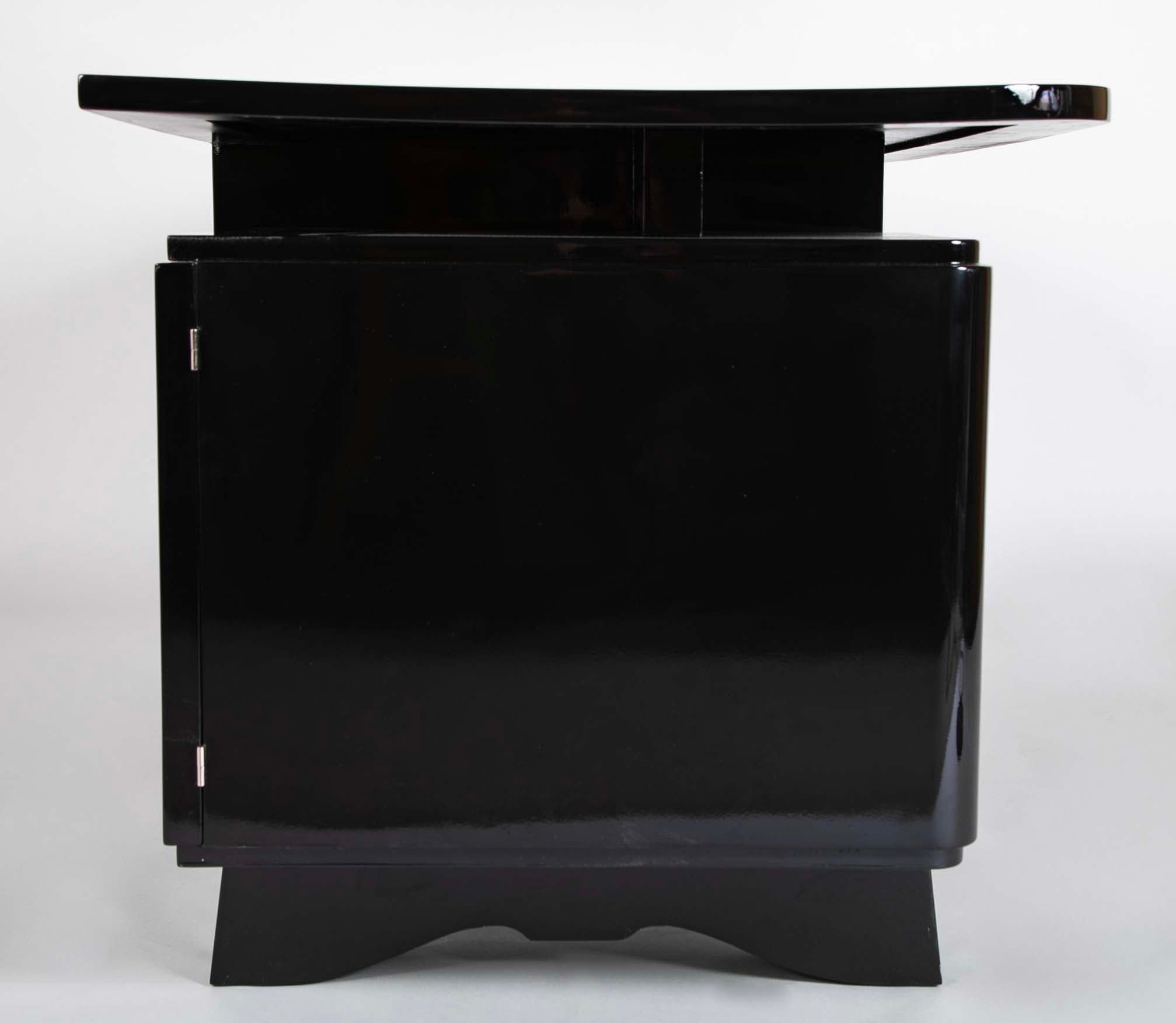A 20th Century French Black Lacquer Desk