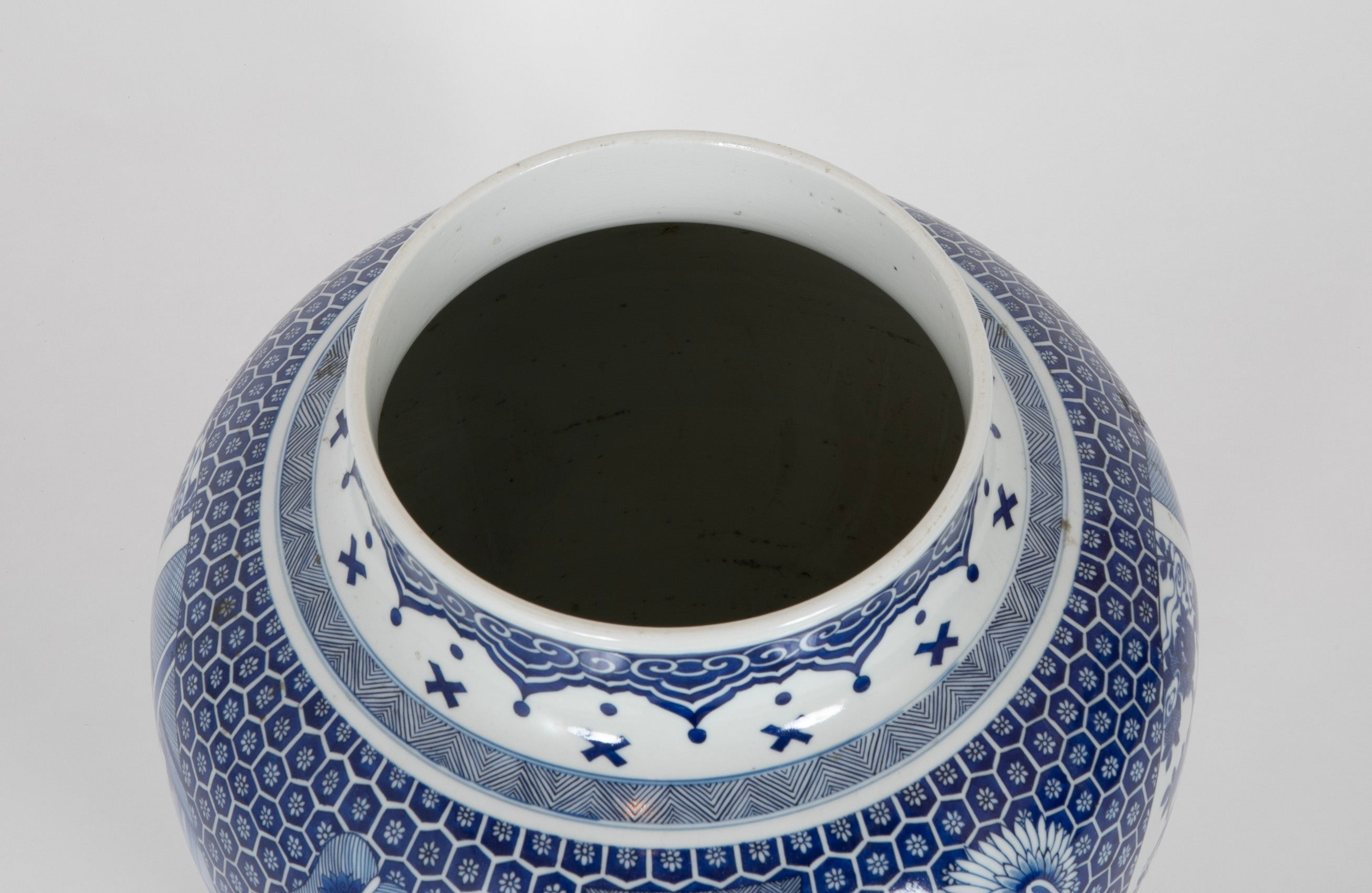 Chinese Blue & White Guangxi Vase