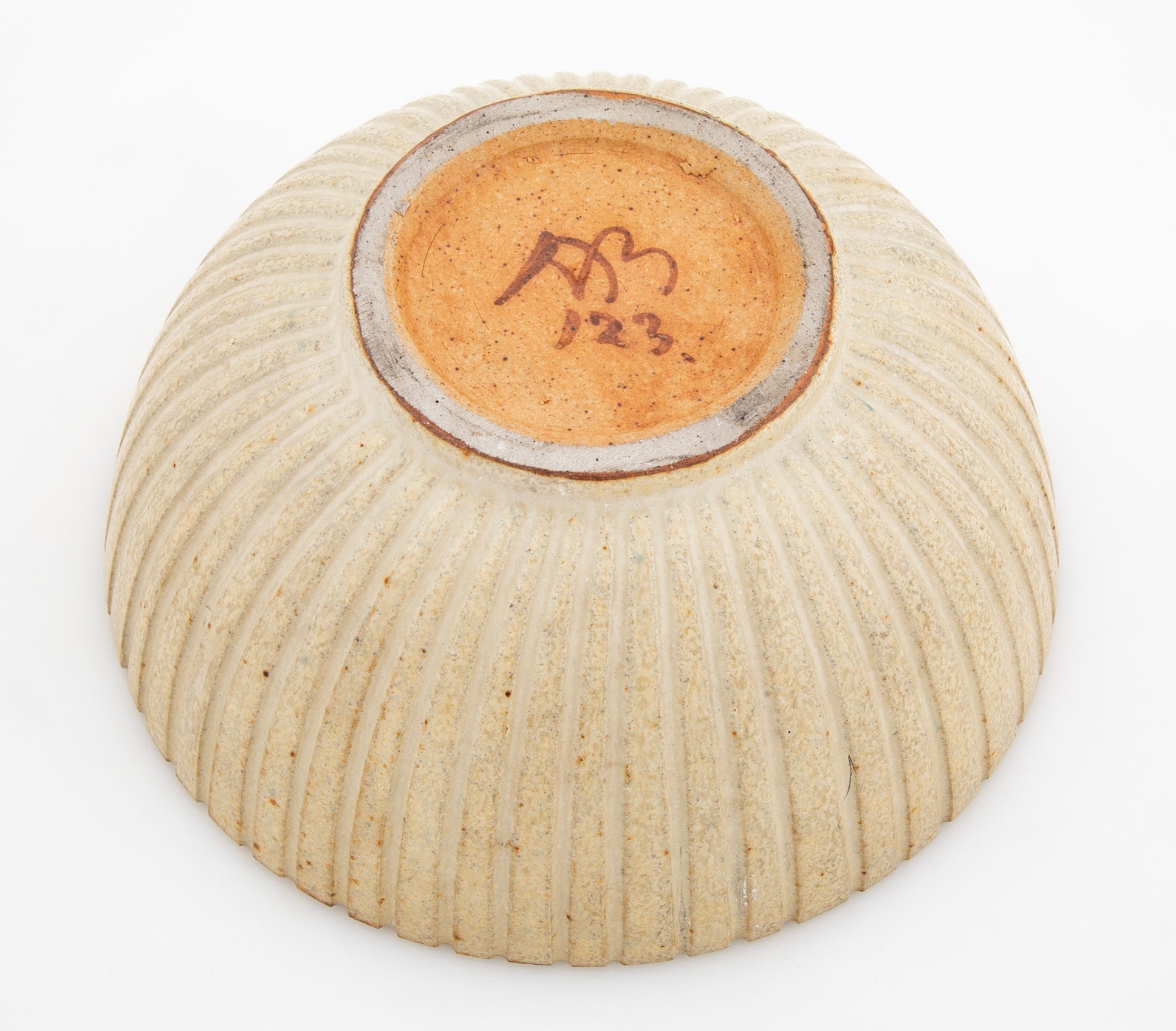 Arne Bang Cream Colored Round Stoneware Bowl