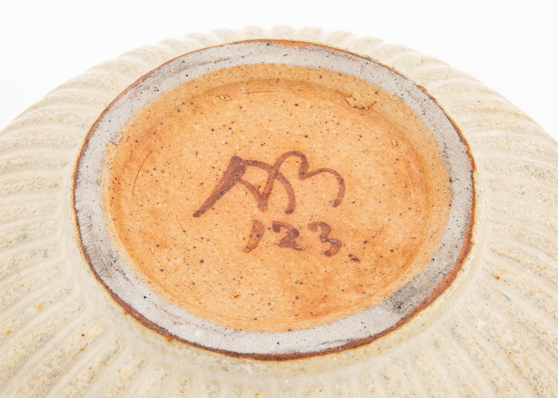 Arne Bang Cream Colored Round Stoneware Bowl