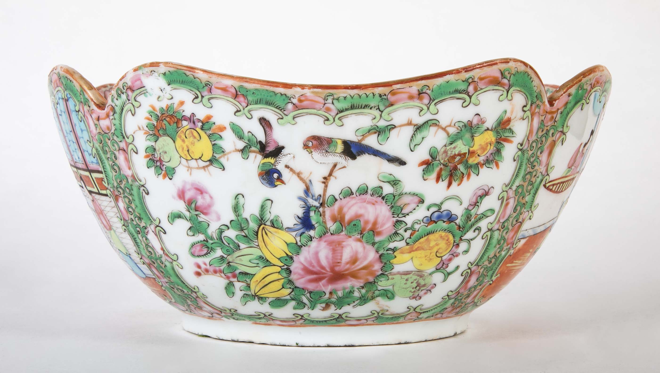 A Mid 19th Century Chinese Mandarin Porcelain Bowl