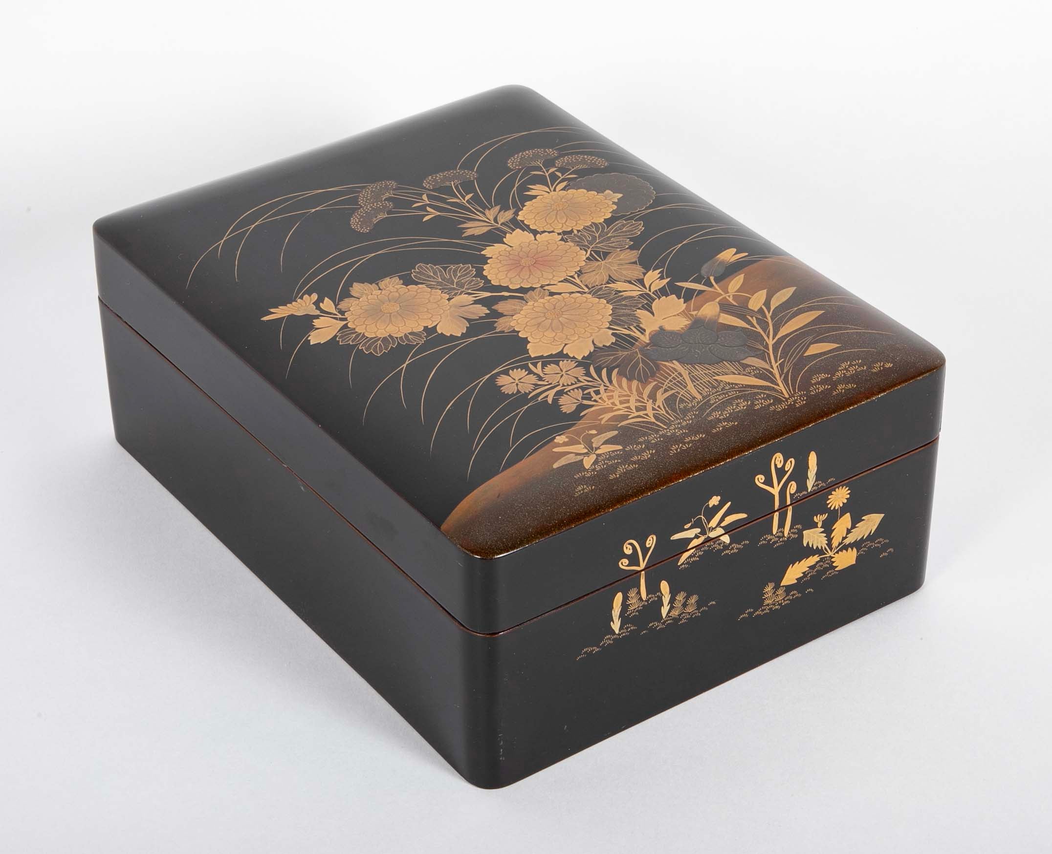 Black Lacquer Suzuribako Box From Zohiko Lacquerware Shop Kyoto, Japan