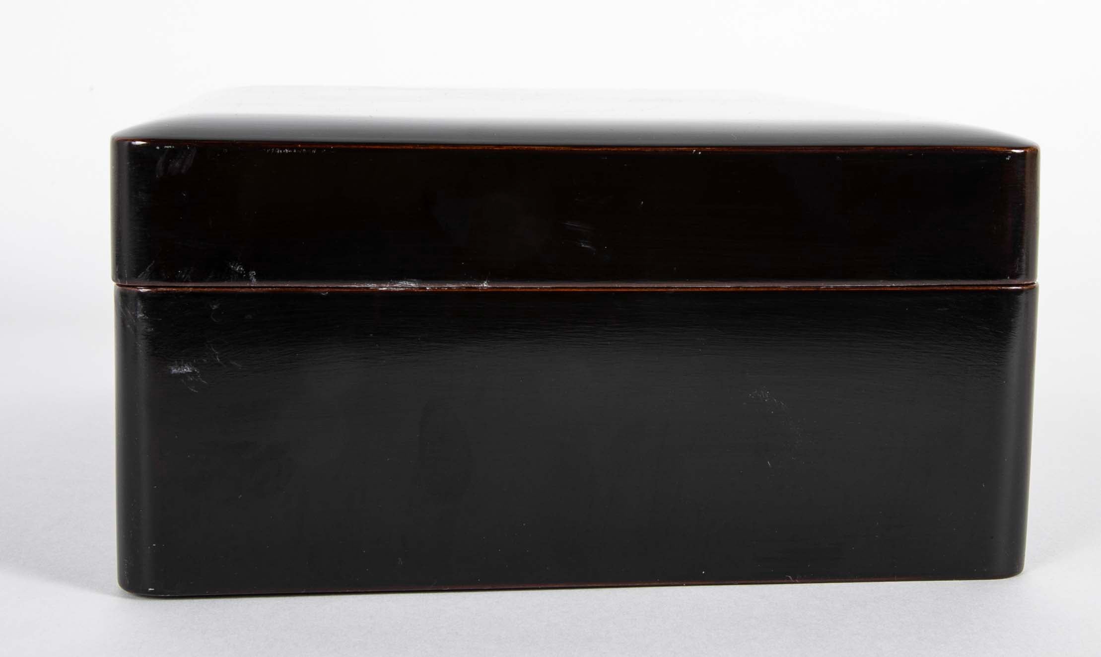 Black Lacquer Suzuribako Box From Zohiko Lacquerware Shop Kyoto, Japan