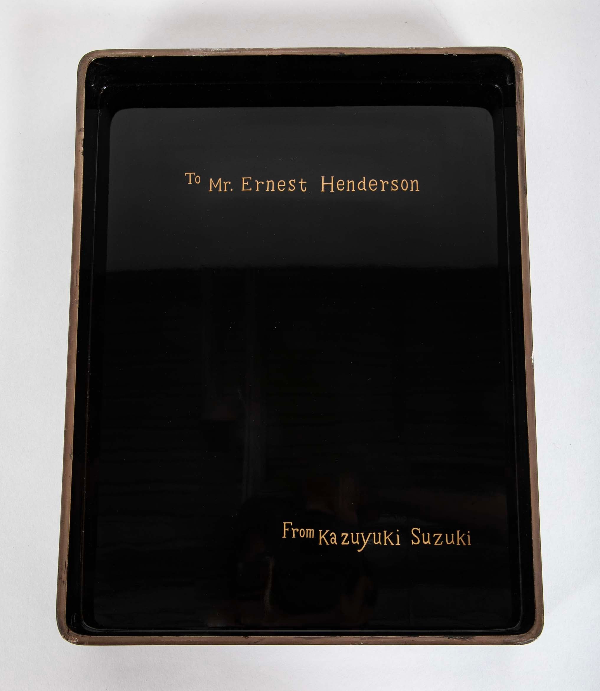 Black Lacquer Suzuribako Box From Zohiko Lacquerware Shop Kyoto, Japan