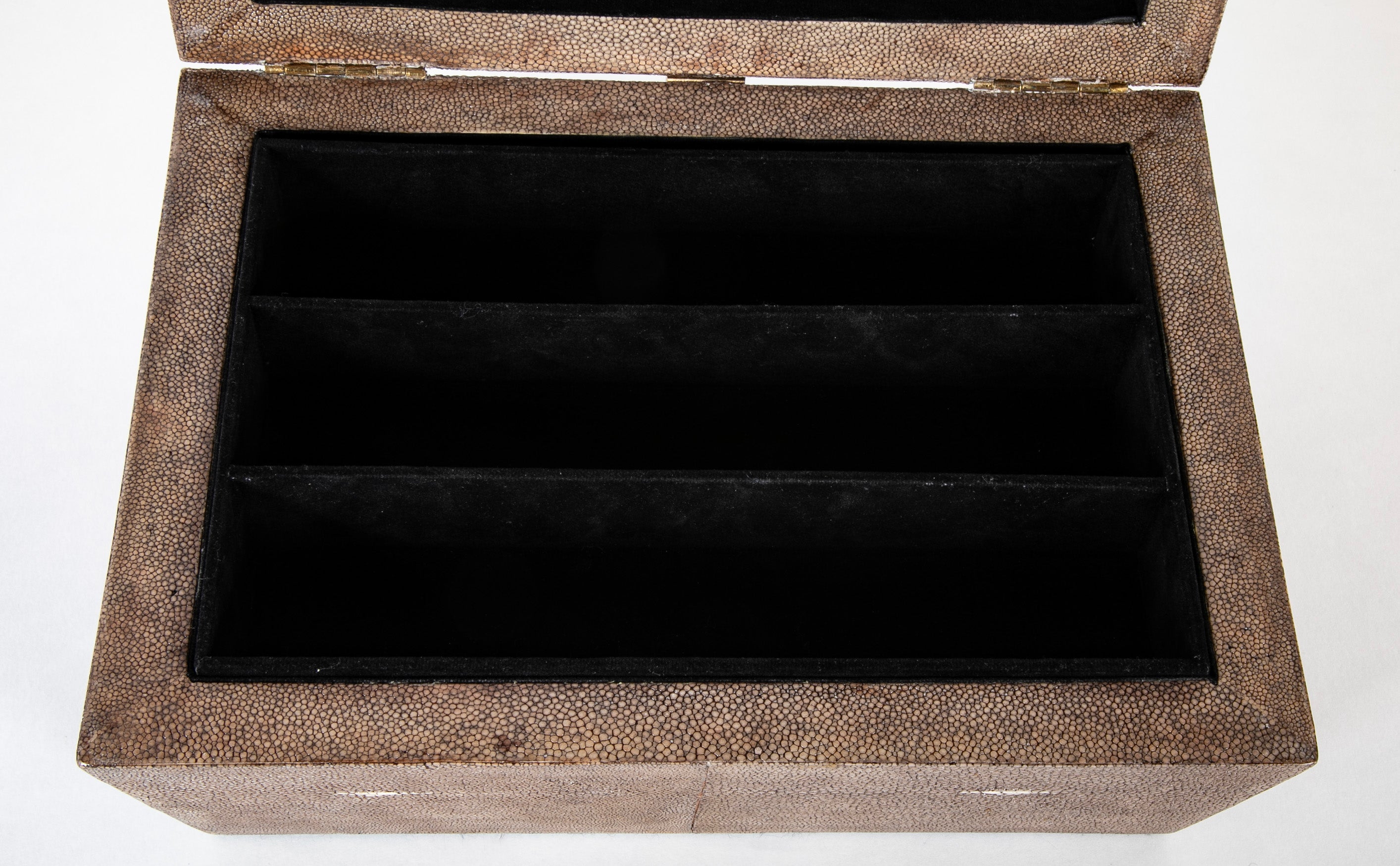 R & Y Augousti Shagreen Jewelry Box
