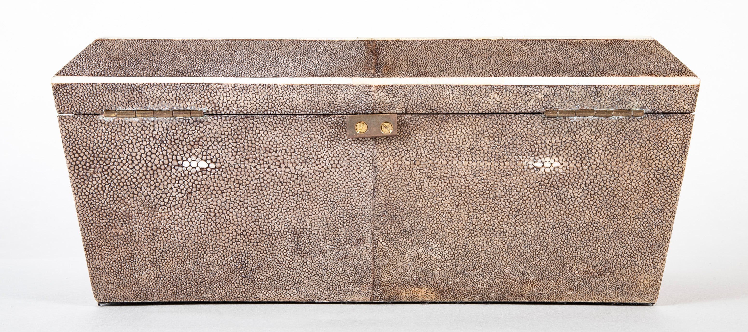 R & Y Augousti Shagreen Jewelry Box