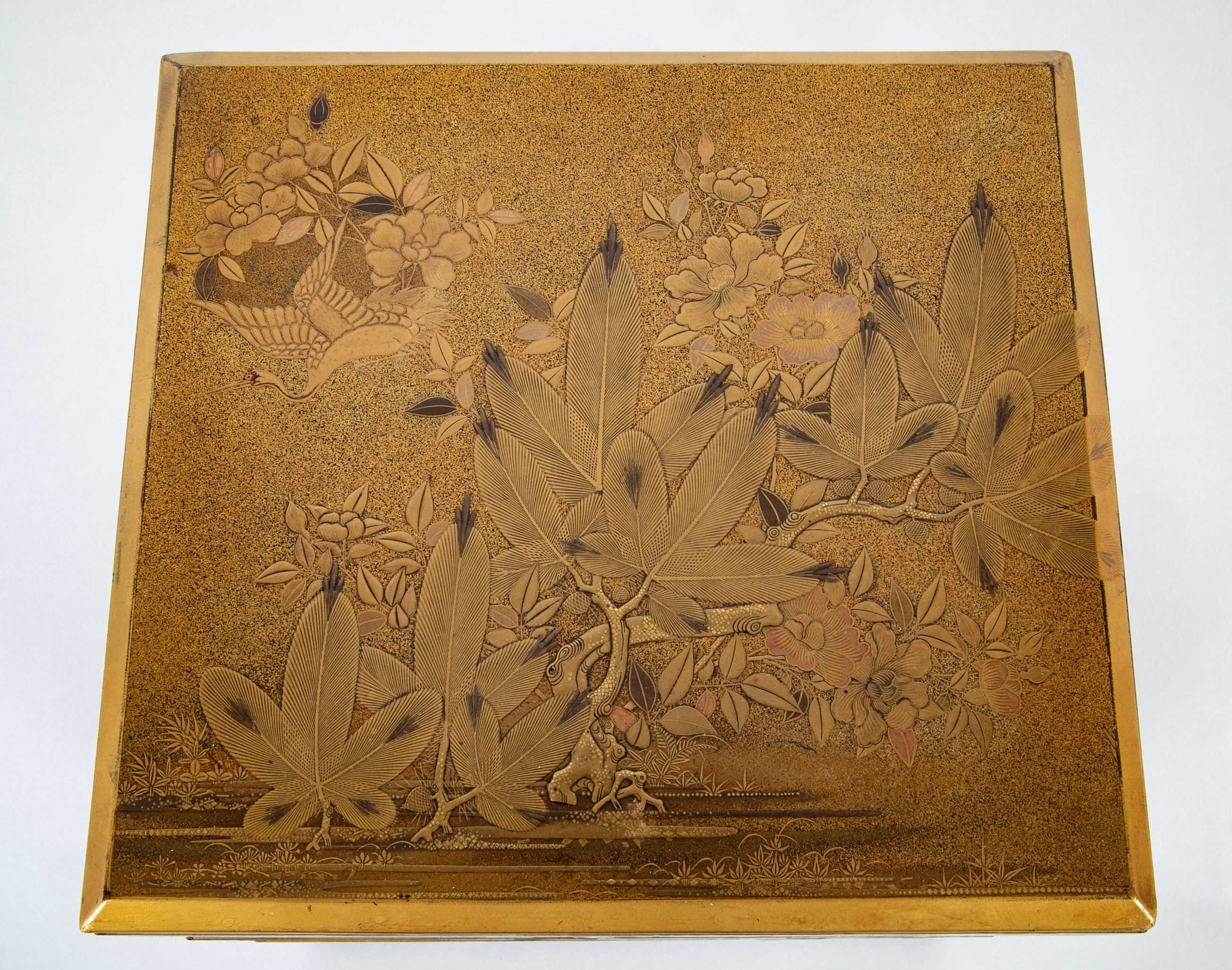 Three Tier Japanese Jubako Maki-e Lacquer Box