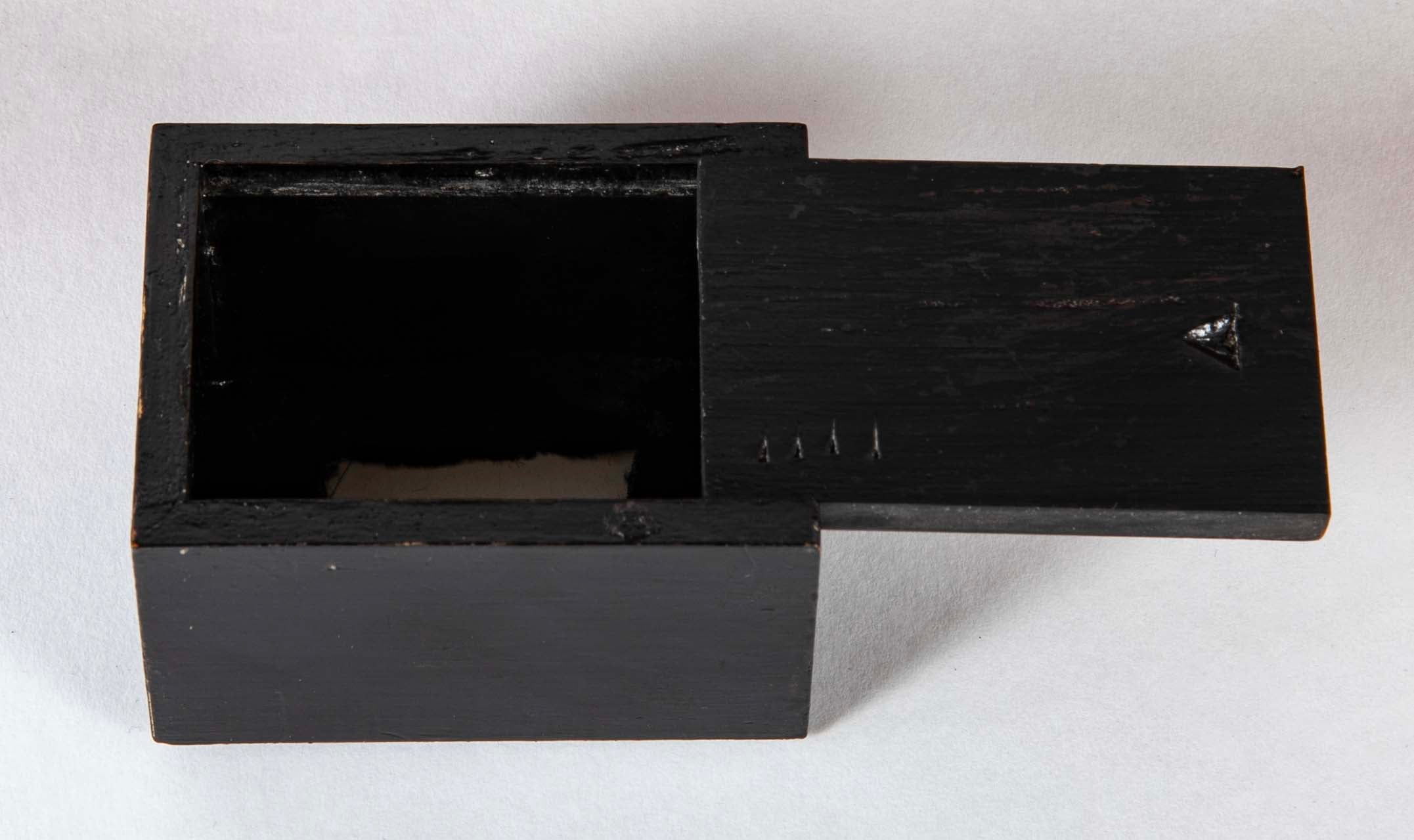 Japanese Sarcophagus Form Parquetry Inlaid Work Box