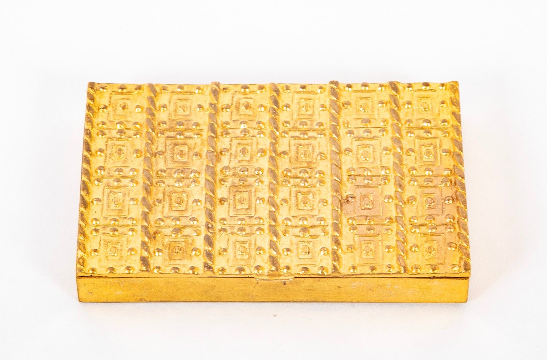 A Line Vautrin Bronze D'Ore Cork Lined Box