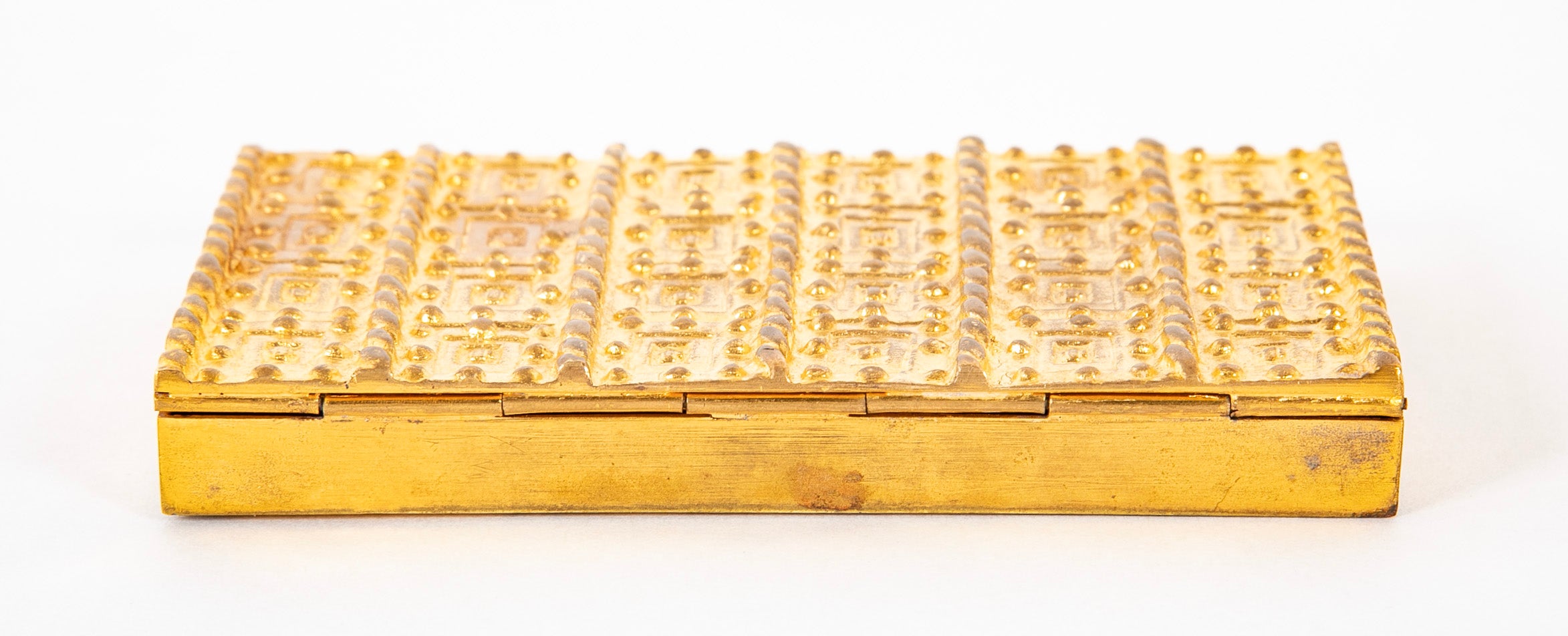 A Line Vautrin Bronze D'Ore Cork Lined Box