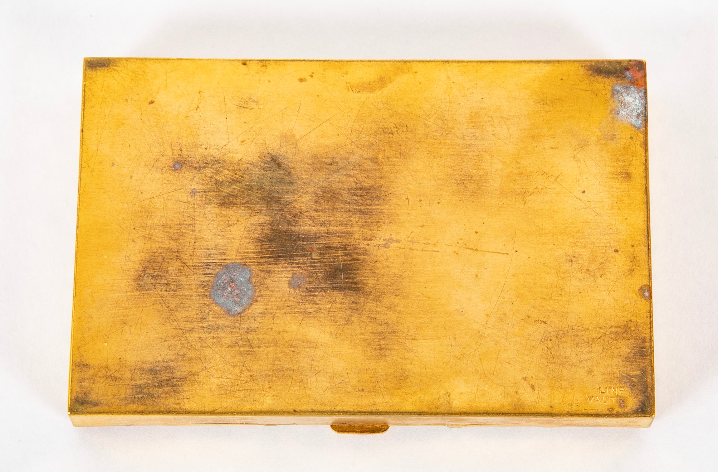 A Line Vautrin Bronze D'Ore Cork Lined Box