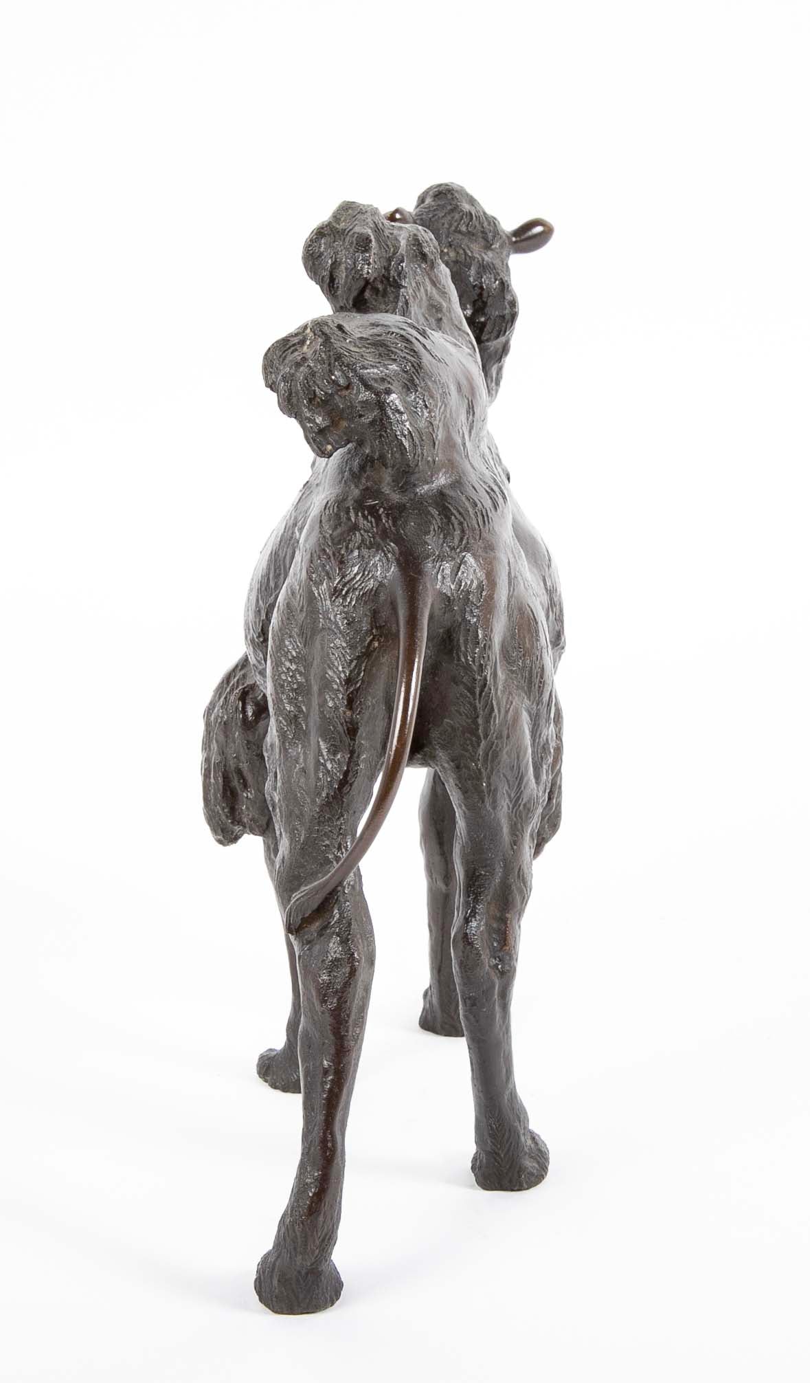 Japanese Meiji Period Bronze Bactrian Camel by Genryusai Seiya