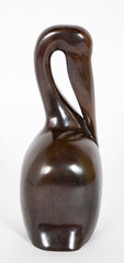 "Le Pelican" Patinated Bronze Sculpture by Ferdinand Parpan