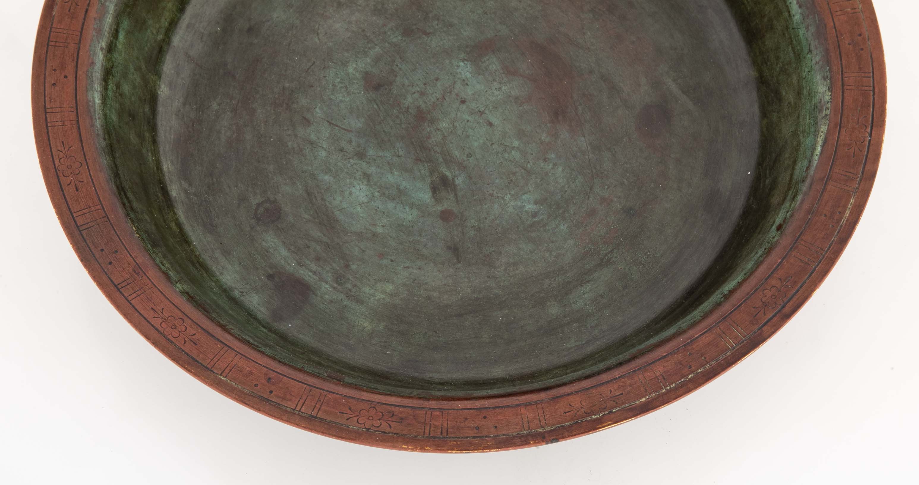 A Just Andersen Patinated Bronze Bowl