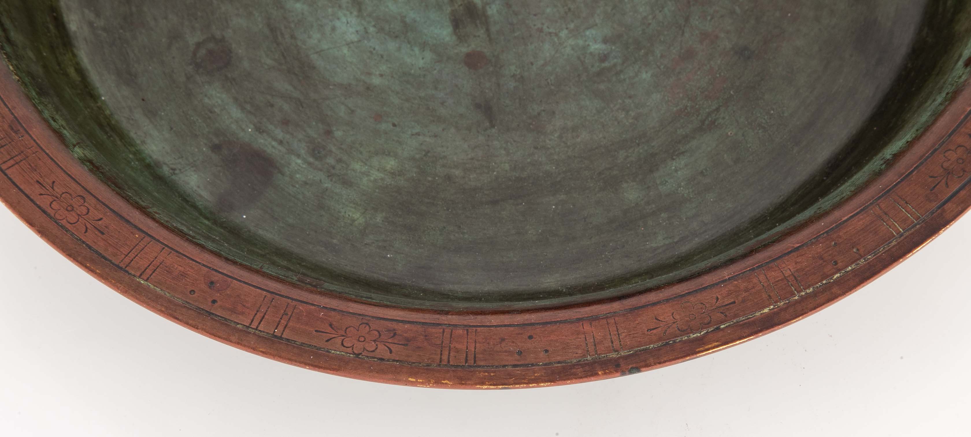 A Just Andersen Patinated Bronze Bowl