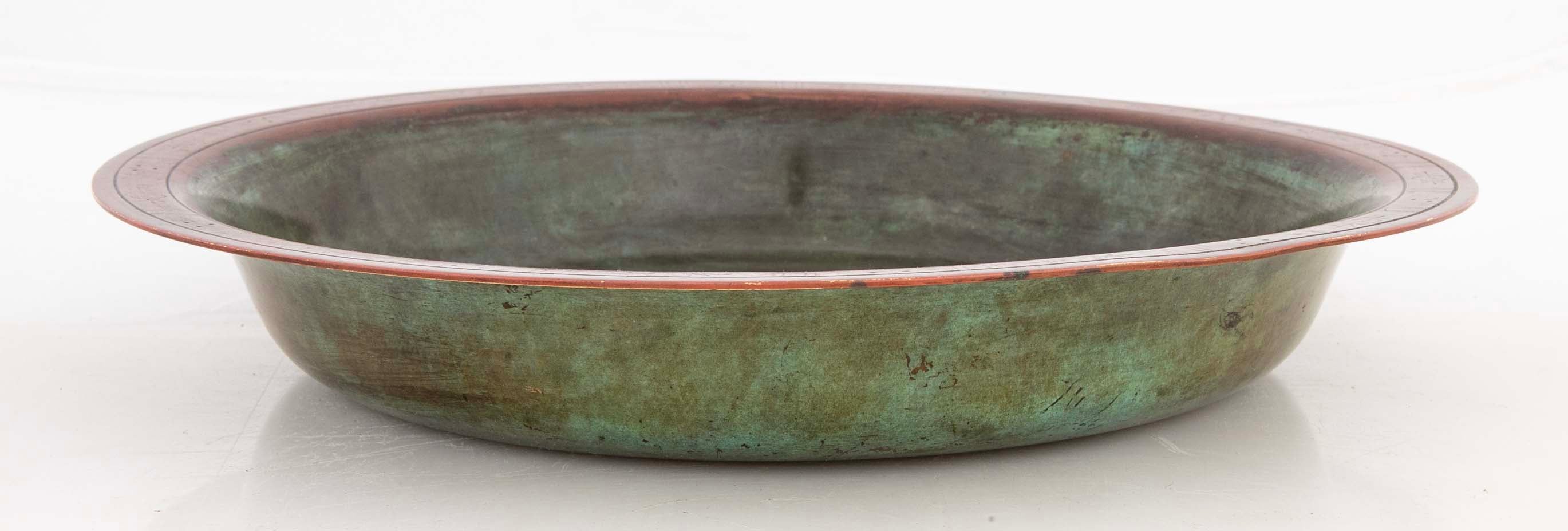 A Just Andersen Patinated Bronze Bowl