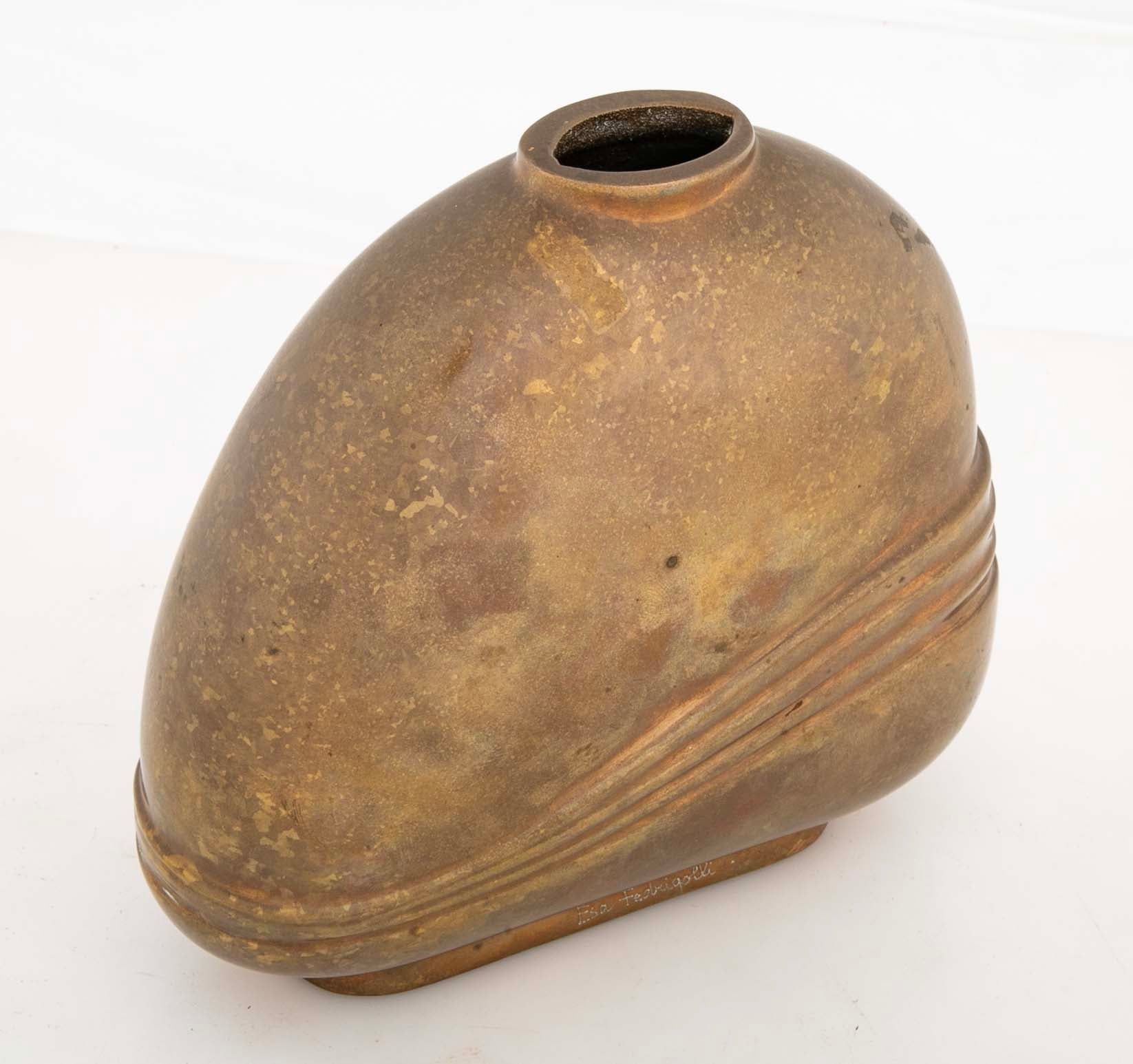 Bronze Vase by Esa Fedrigolli