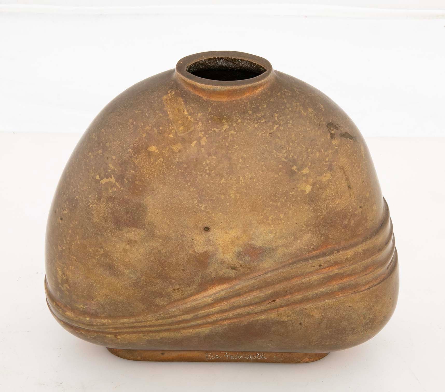 Bronze Vase by Esa Fedrigolli