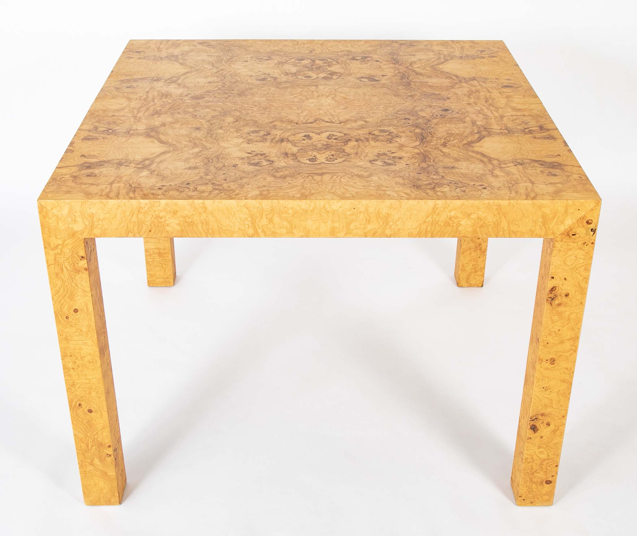 Milo Baughman for Thayer Coggin Maple Burl Veneer Dining Table