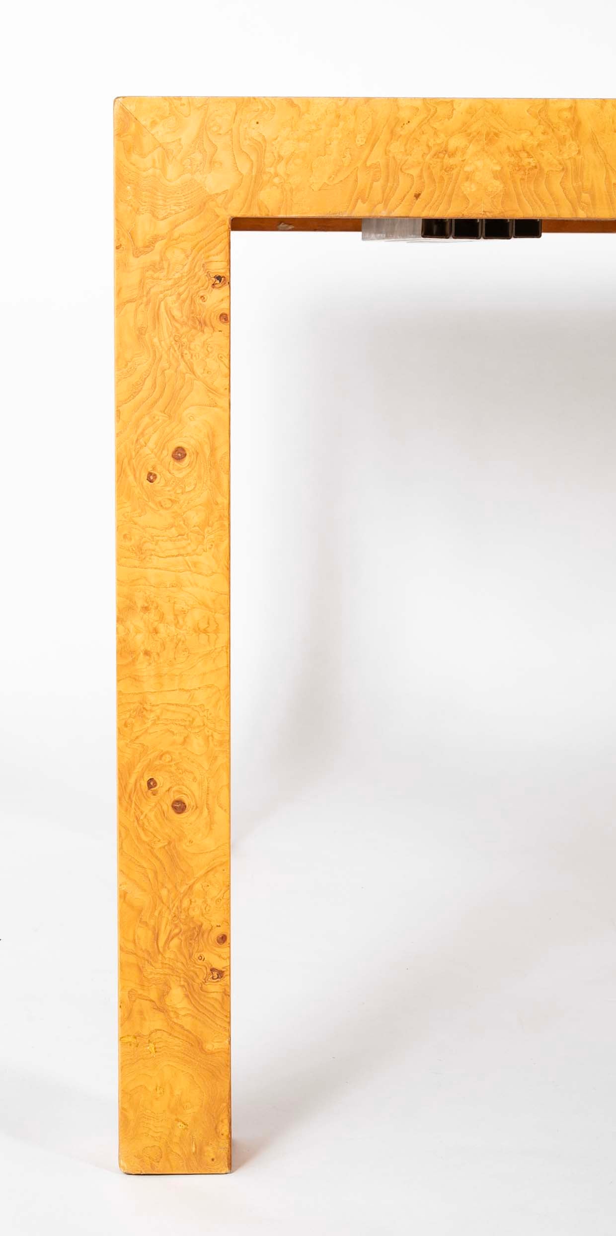 Milo Baughman for Thayer Coggin Maple Burl Veneer Dining Table