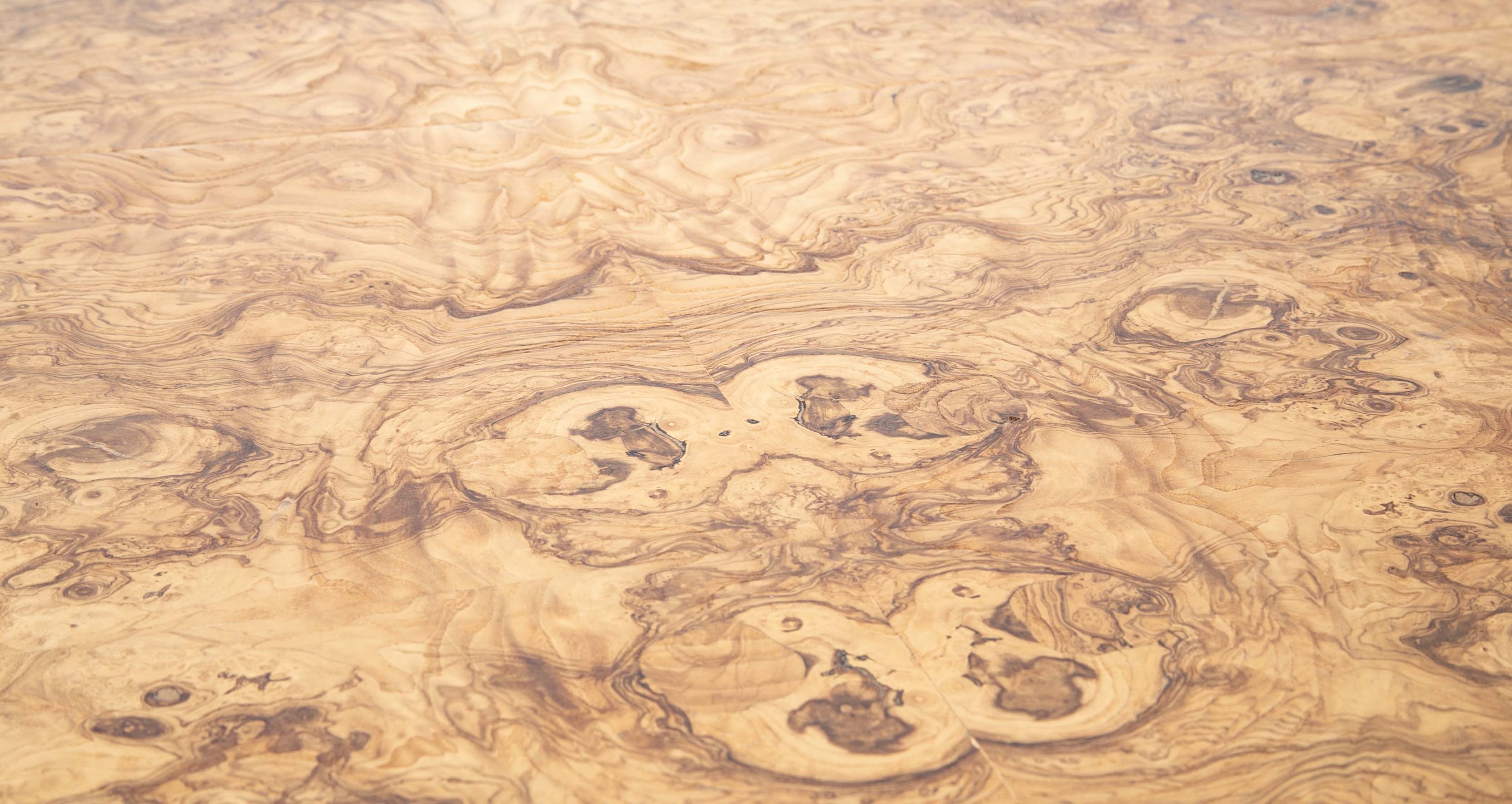 Milo Baughman for Thayer Coggin Maple Burl Veneer Dining Table