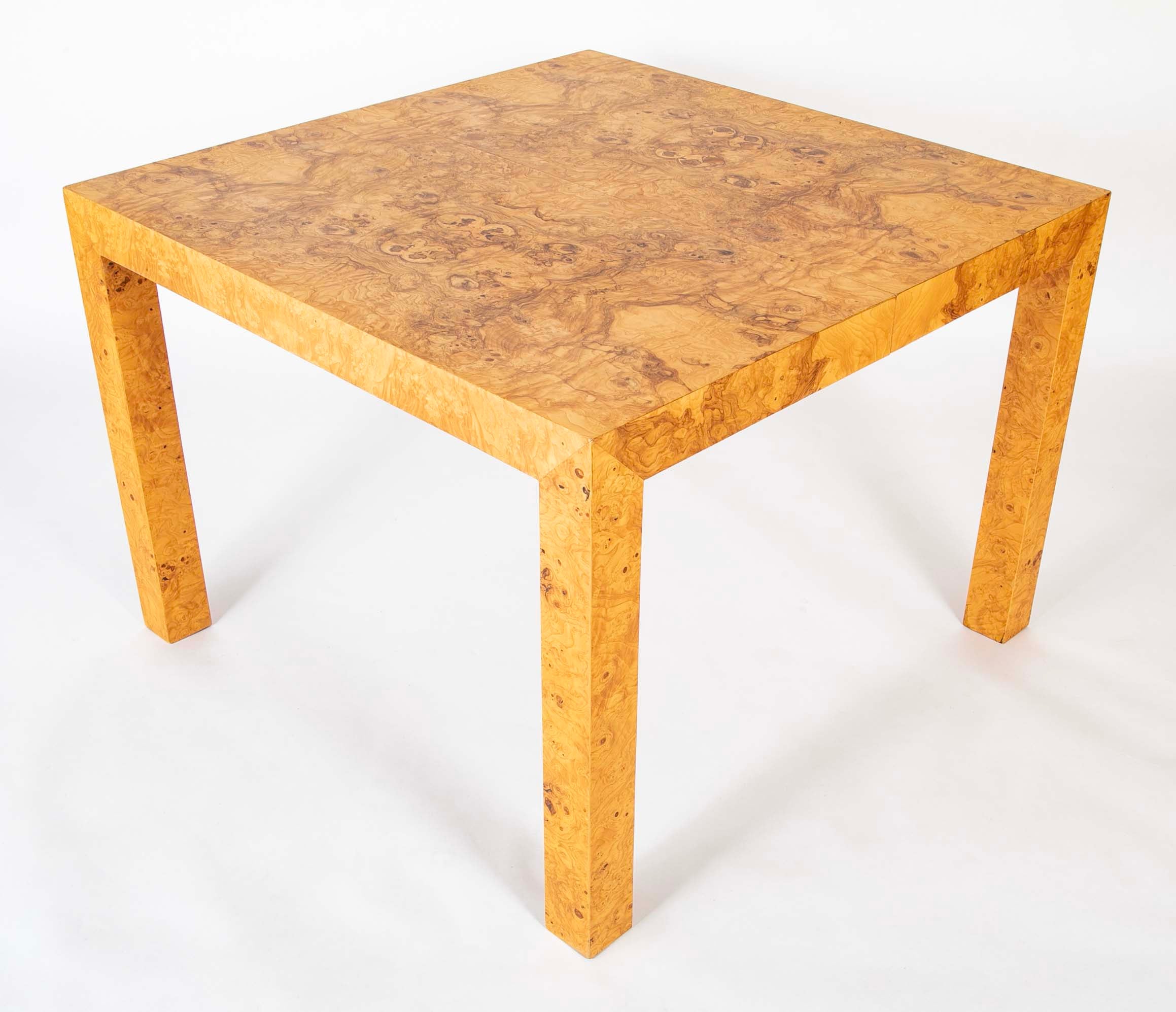 Milo Baughman for Thayer Coggin Maple Burl Veneer Dining Table