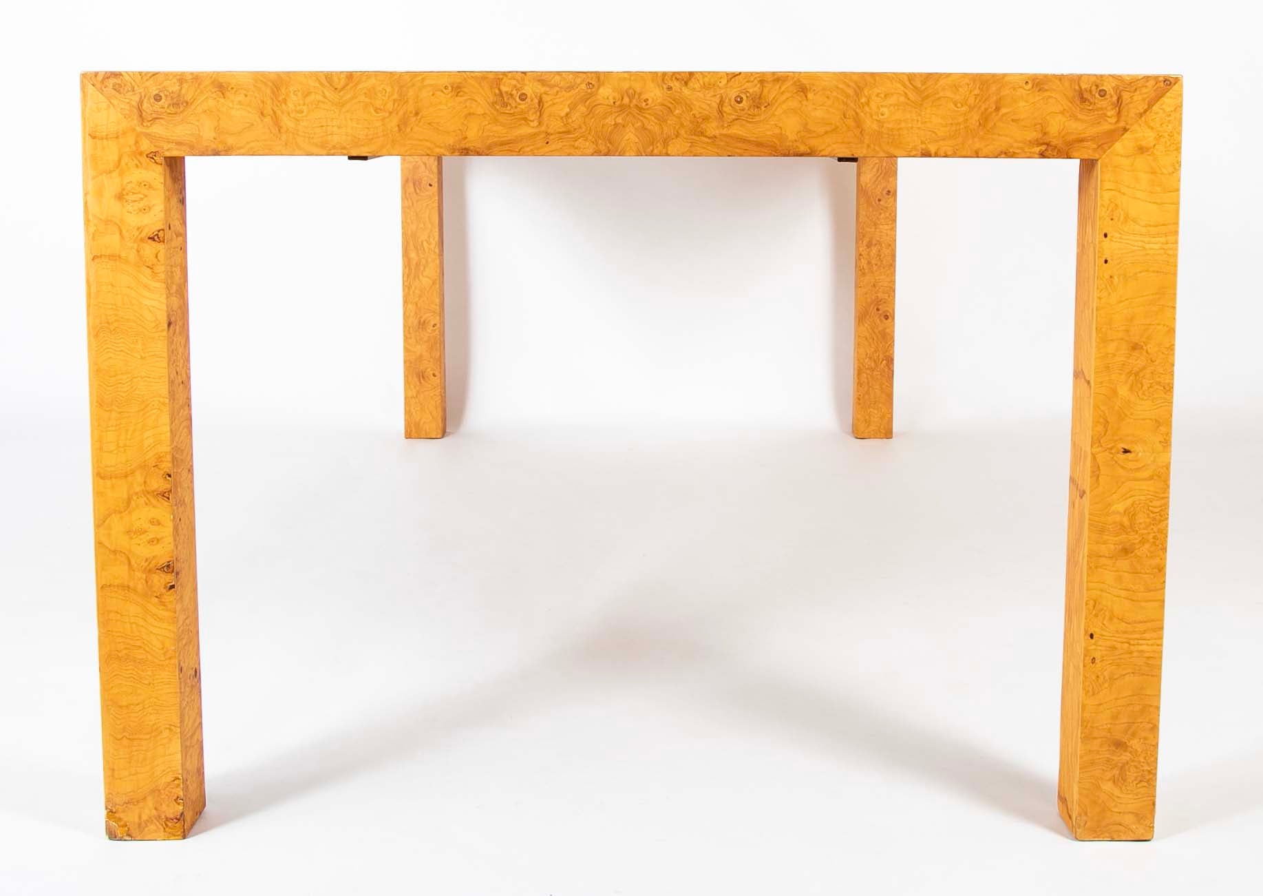 Milo Baughman for Thayer Coggin Maple Burl Veneer Dining Table