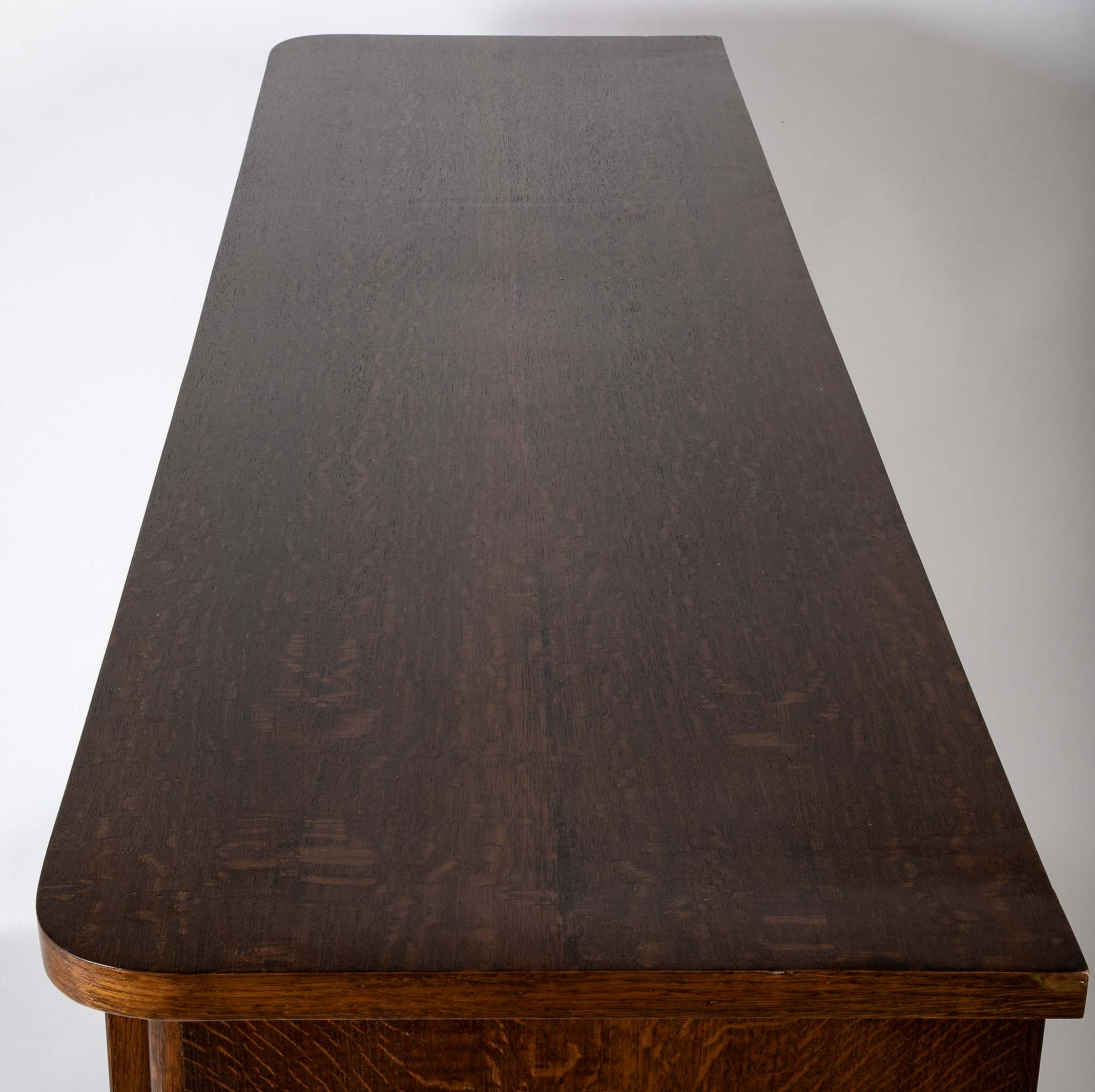 An Oak and Aluminum Cabinet by Rene Gabriel