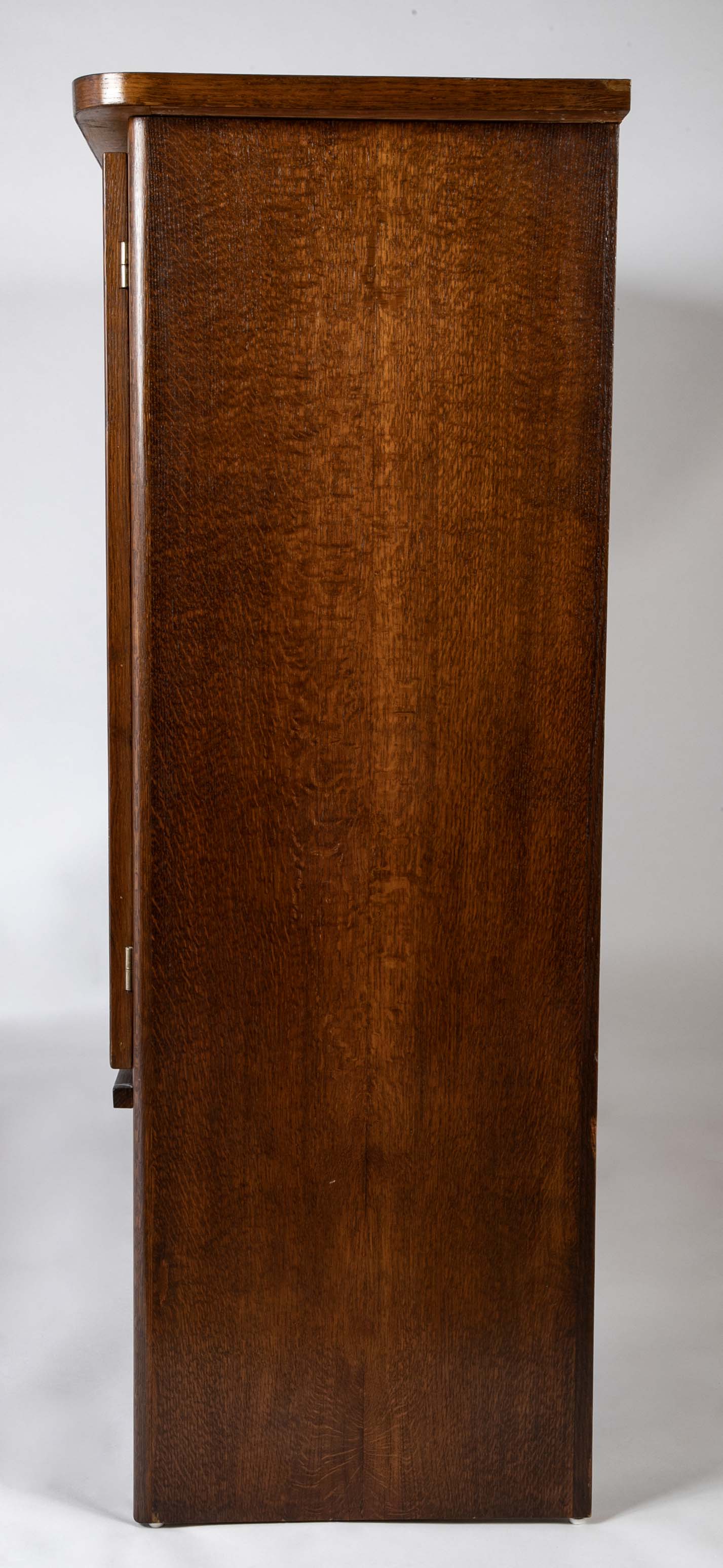 An Oak and Aluminum Cabinet by Rene Gabriel